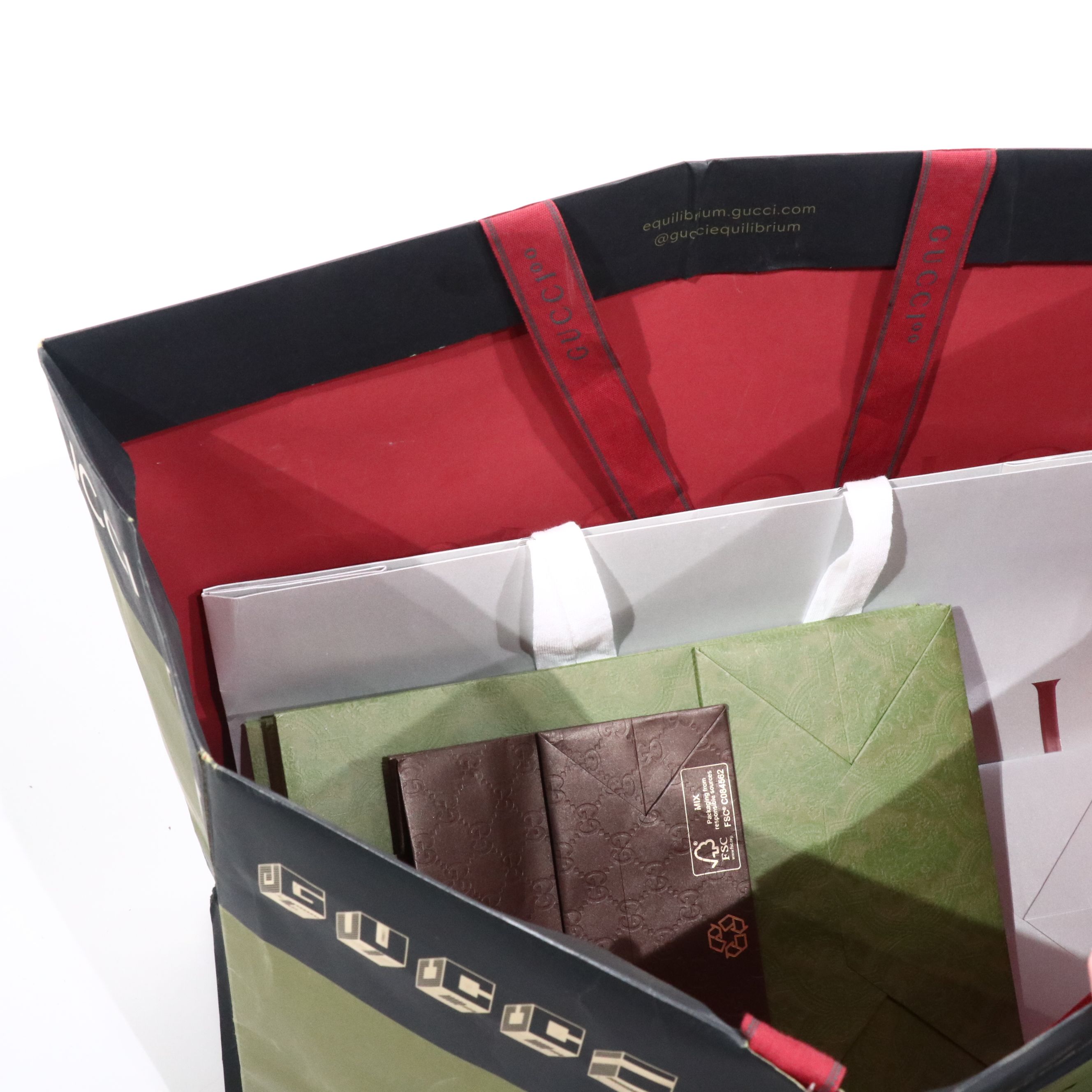Gucci Retail Gift Boxes, Shopping Bags, and Dust Covers