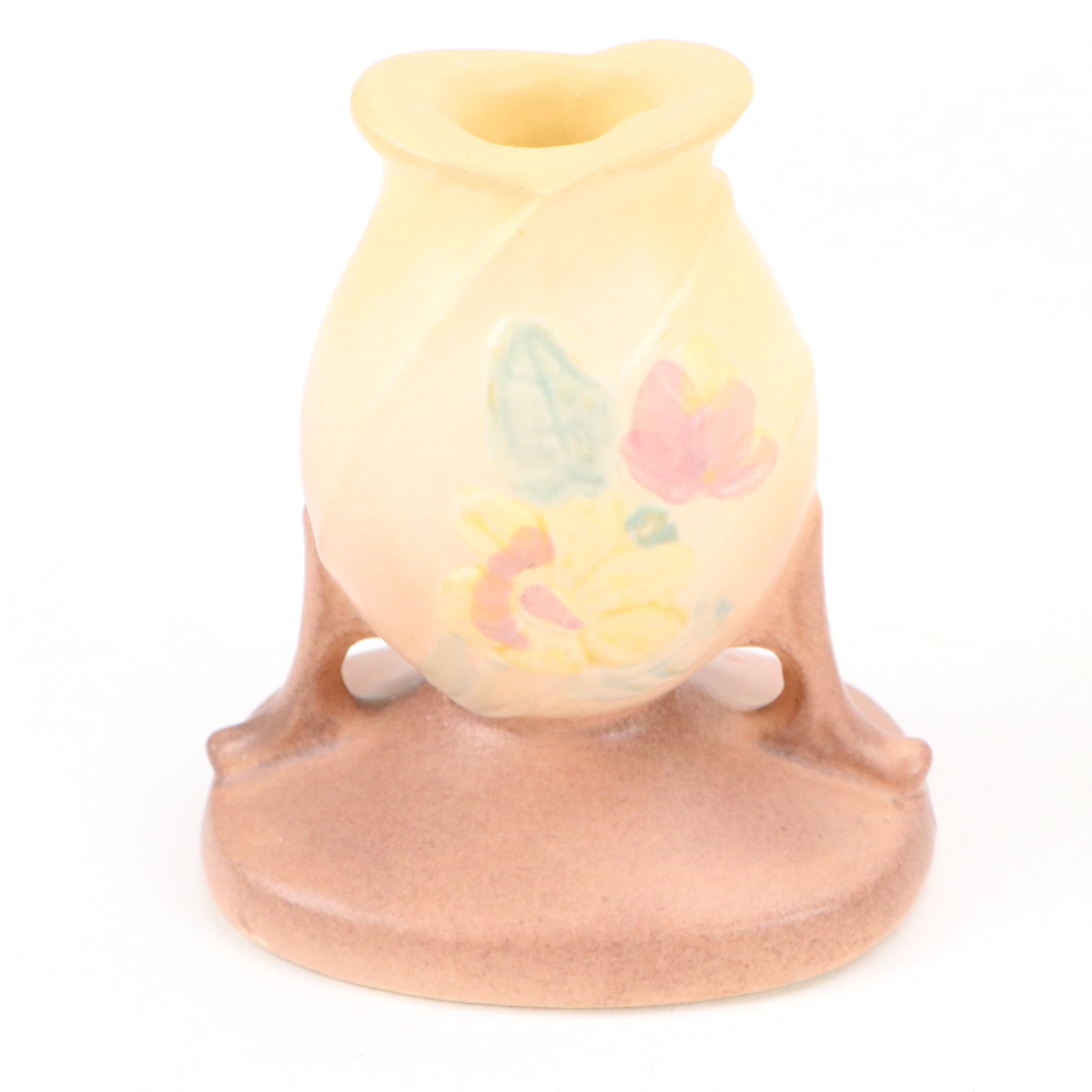 Roseville Pottery Sugar Bowl with Hull Pottery Hanging Planter and Tableware