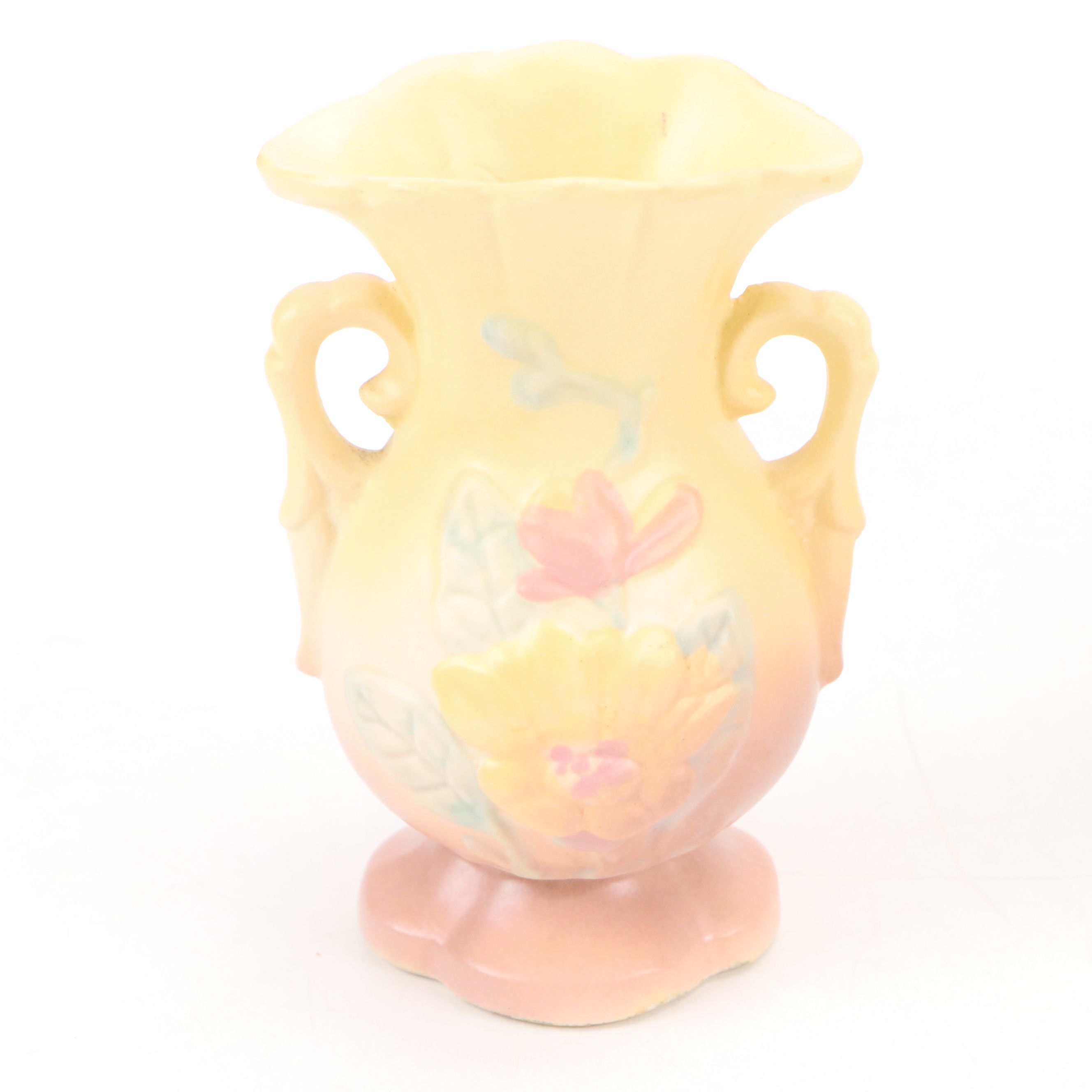 Roseville Pottery Sugar Bowl with Hull Pottery Hanging Planter and Tableware