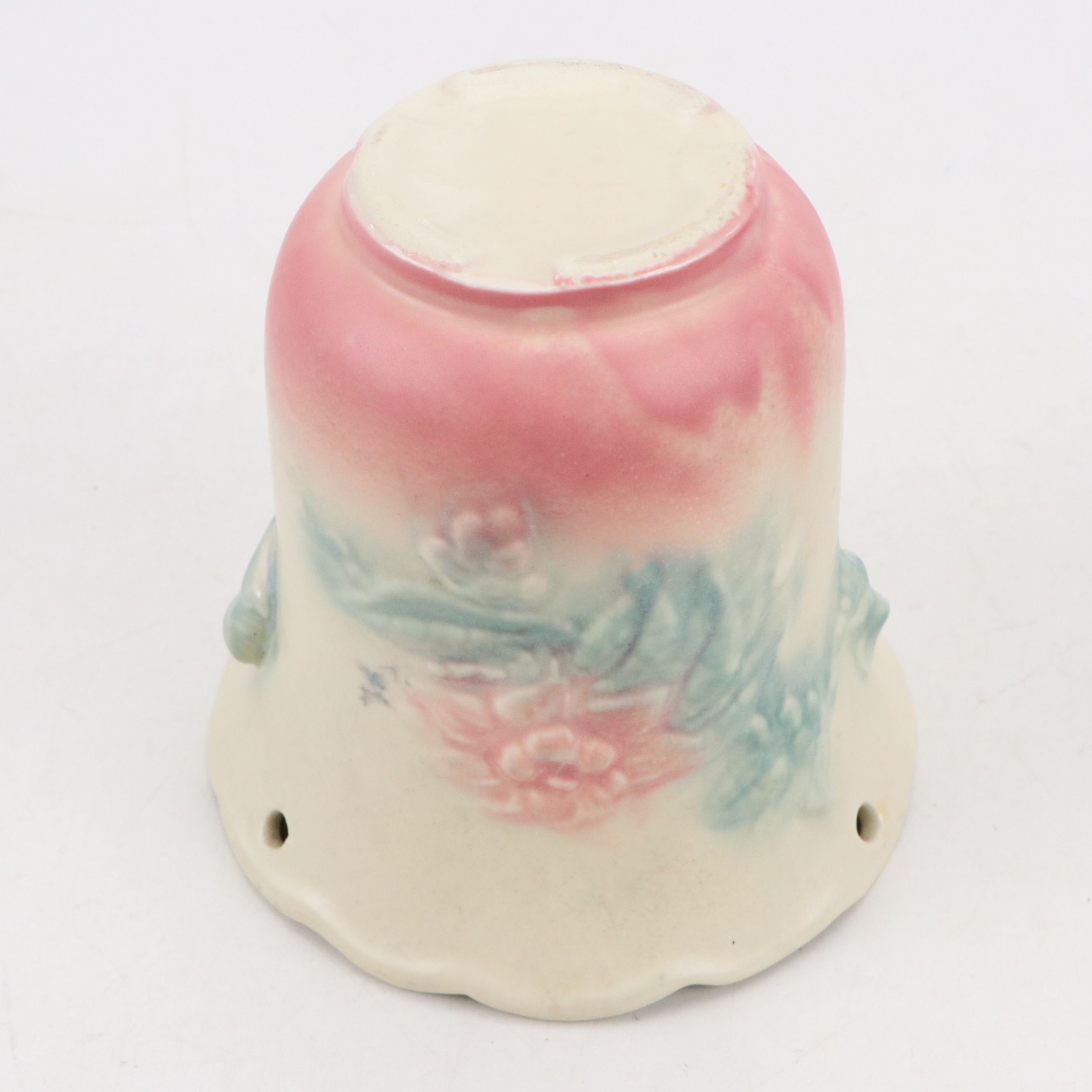 Roseville Pottery Sugar Bowl with Hull Pottery Hanging Planter and Tableware