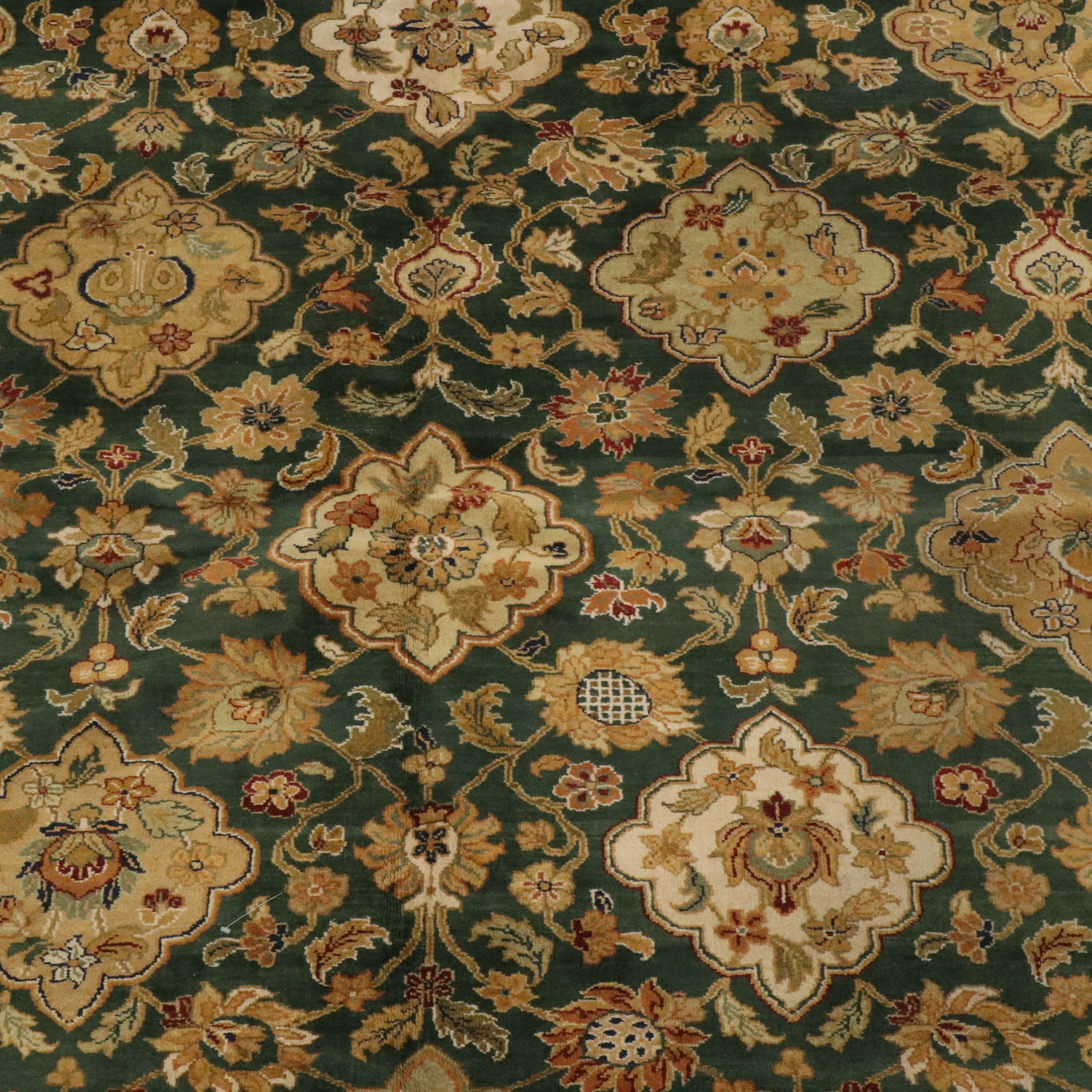 9' x 12'2 Hand-Knotted Persian Agra Area Rug