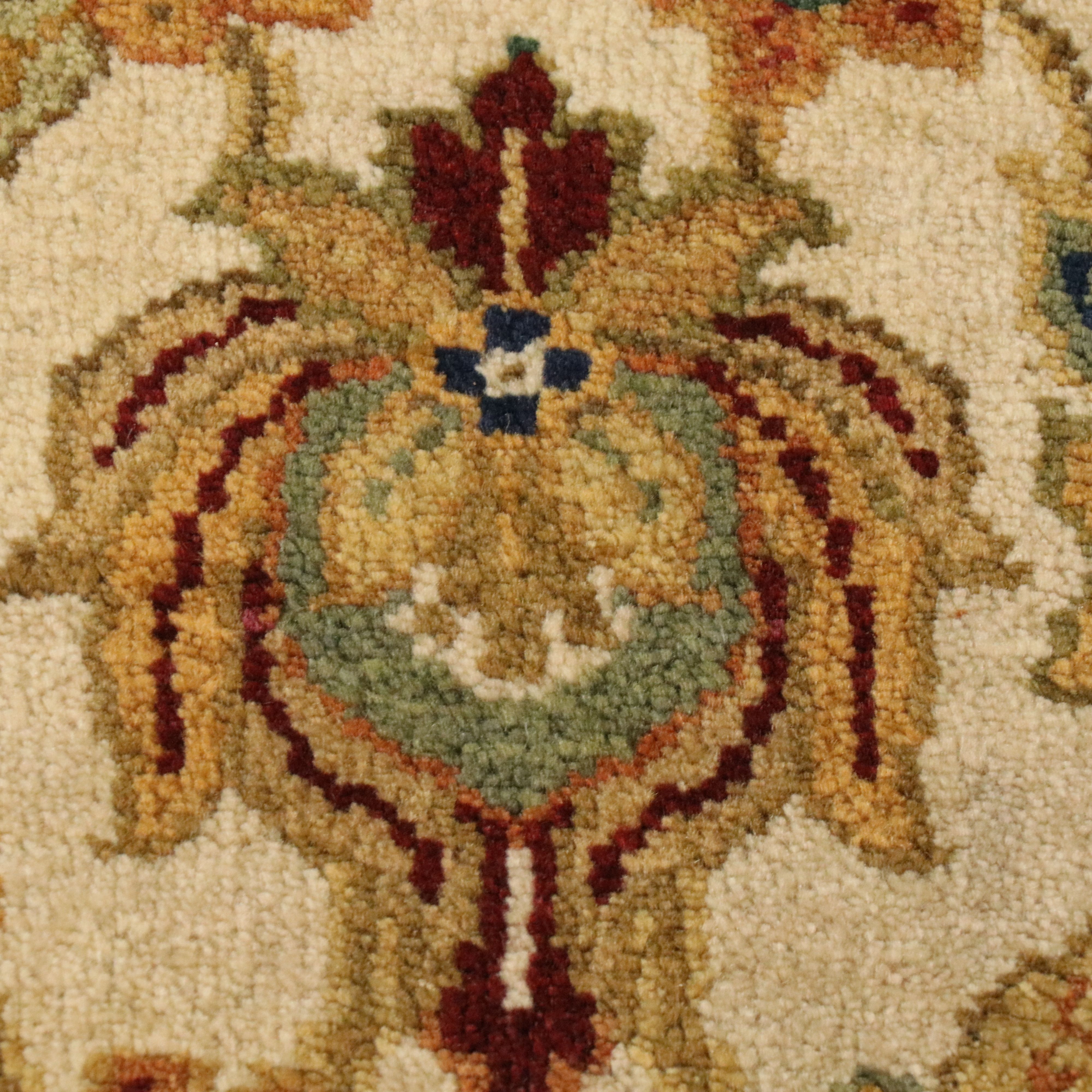 9' x 12'2 Hand-Knotted Persian Agra Area Rug