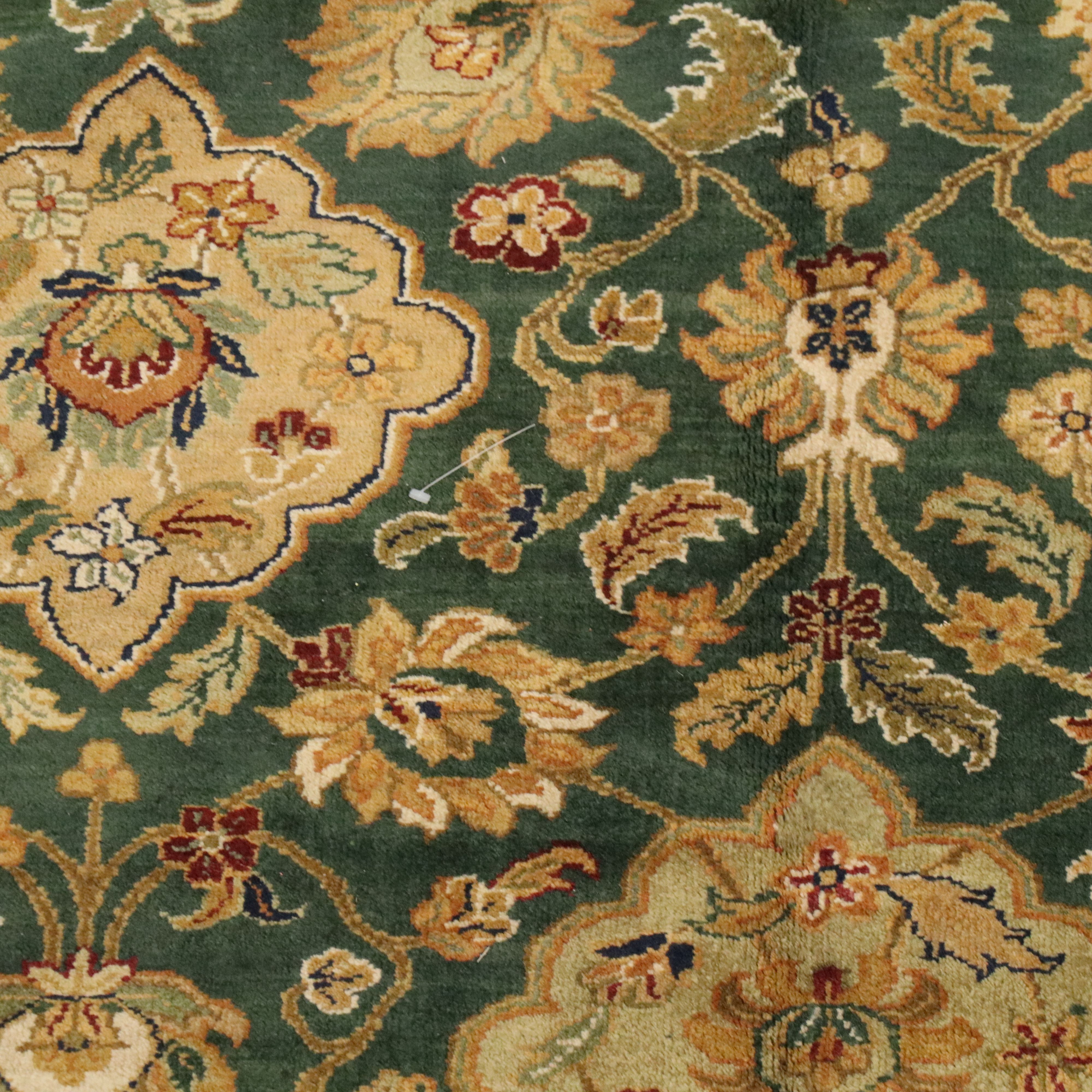 9' x 12'2 Hand-Knotted Persian Agra Area Rug