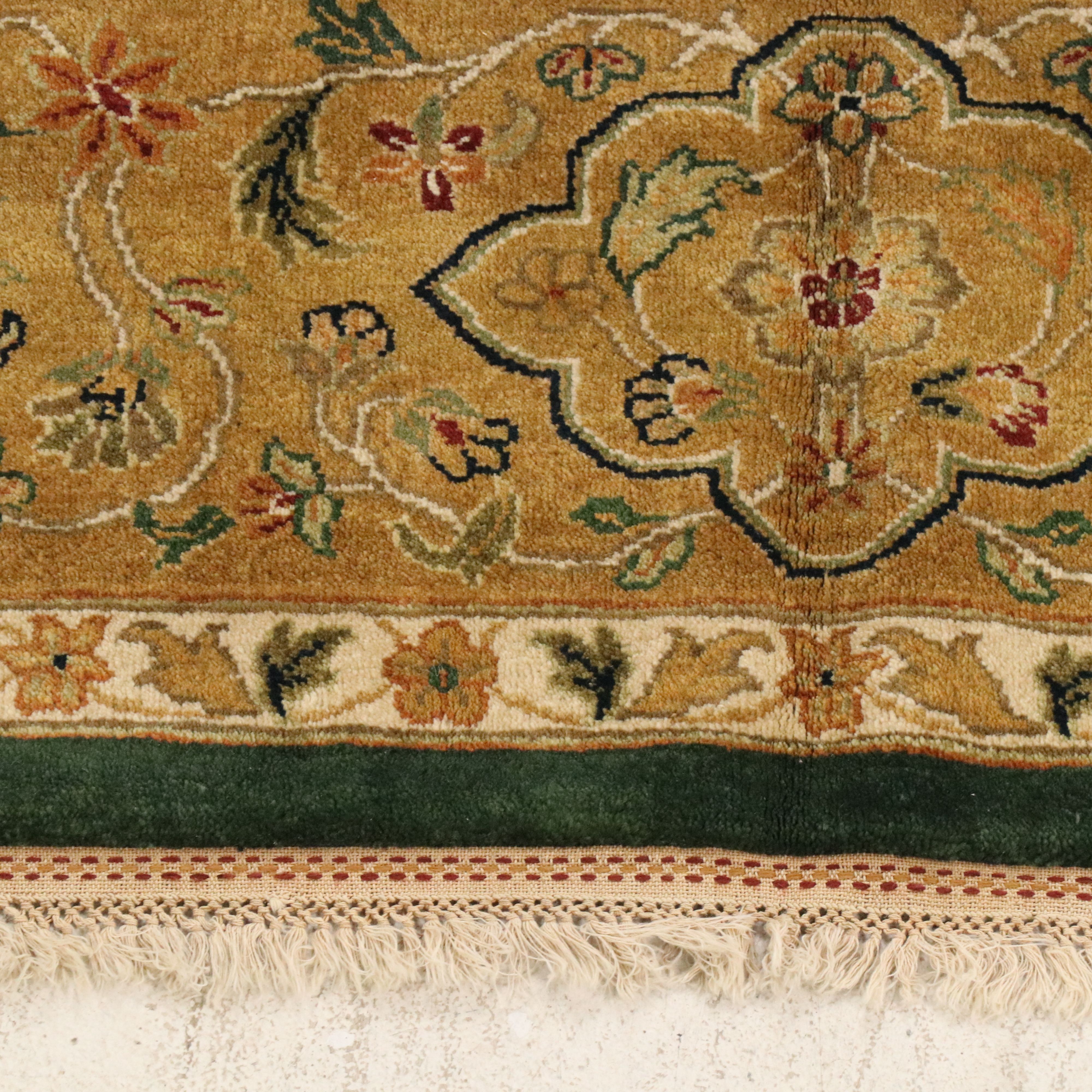 9' x 12'2 Hand-Knotted Persian Agra Area Rug