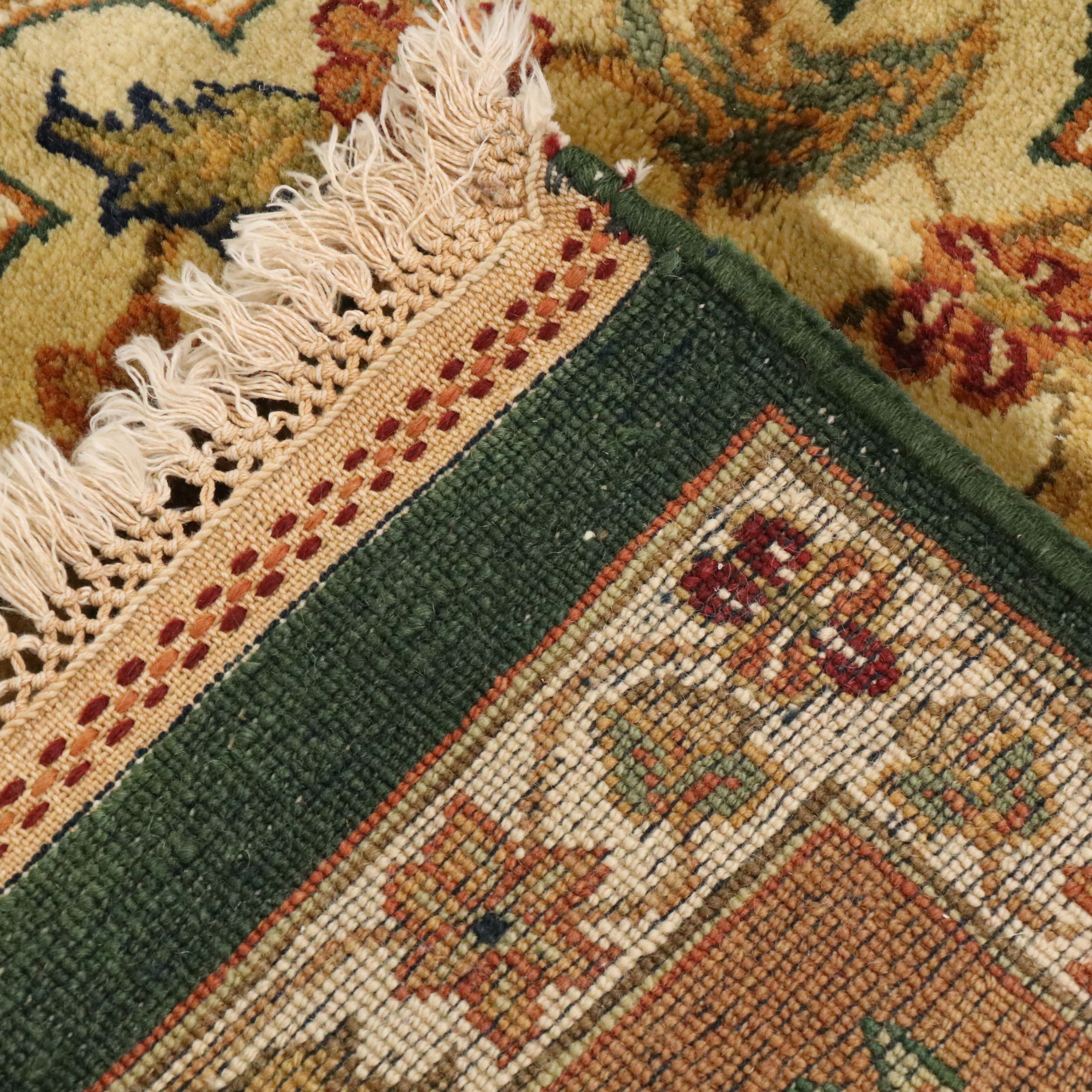 9' x 12'2 Hand-Knotted Persian Agra Area Rug