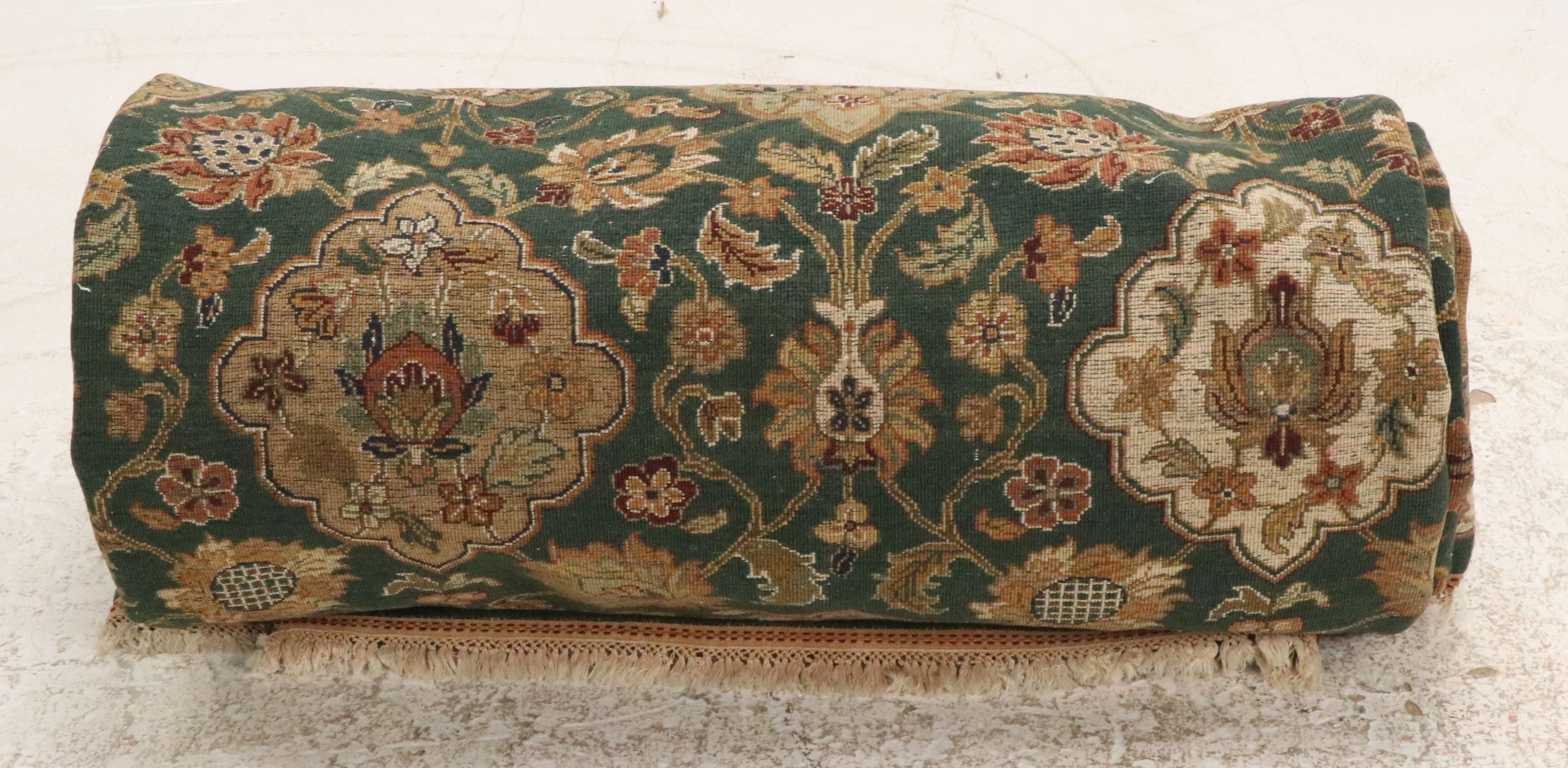 9' x 12'2 Hand-Knotted Persian Agra Area Rug