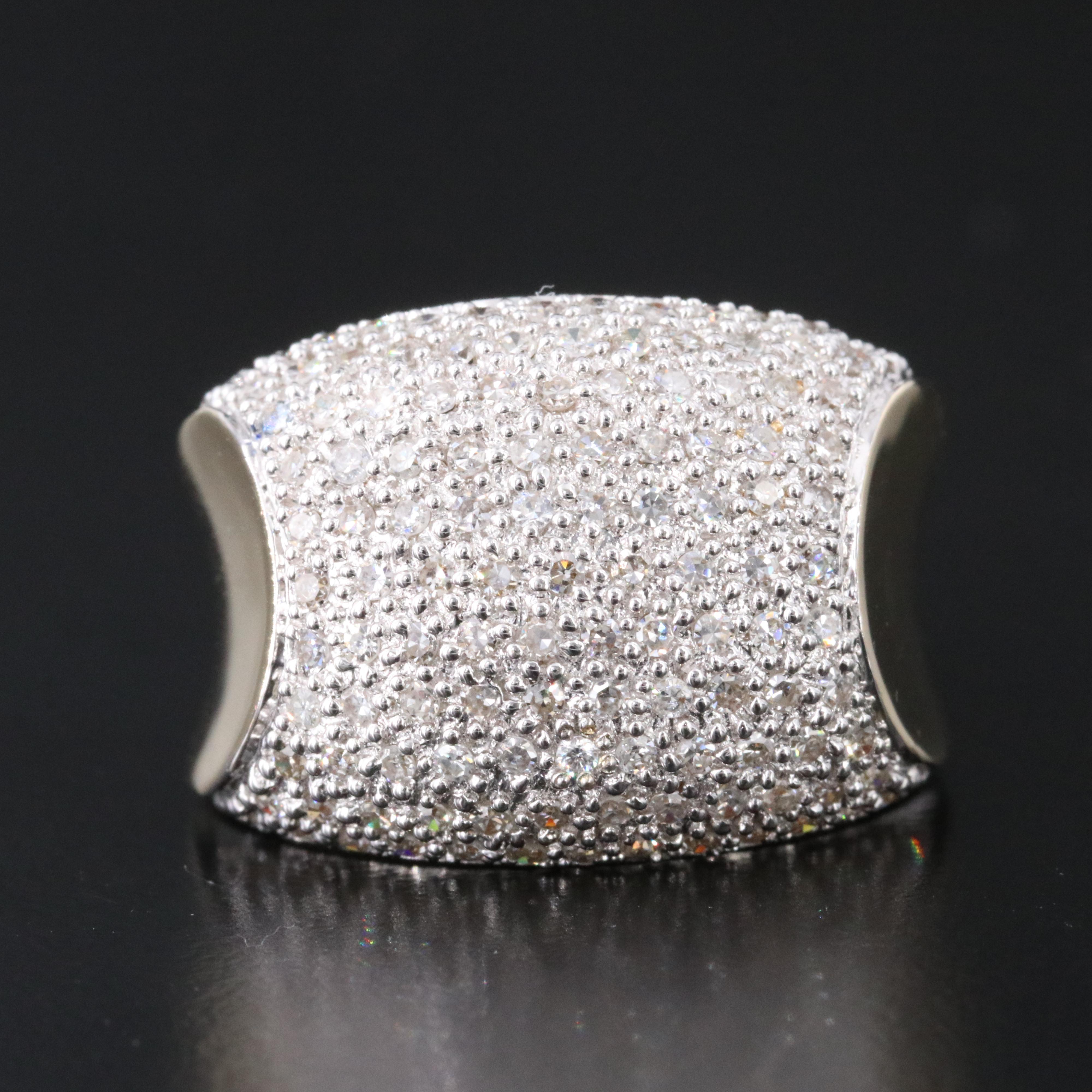 14K 1.09 CTW Diamond Saddle Ring