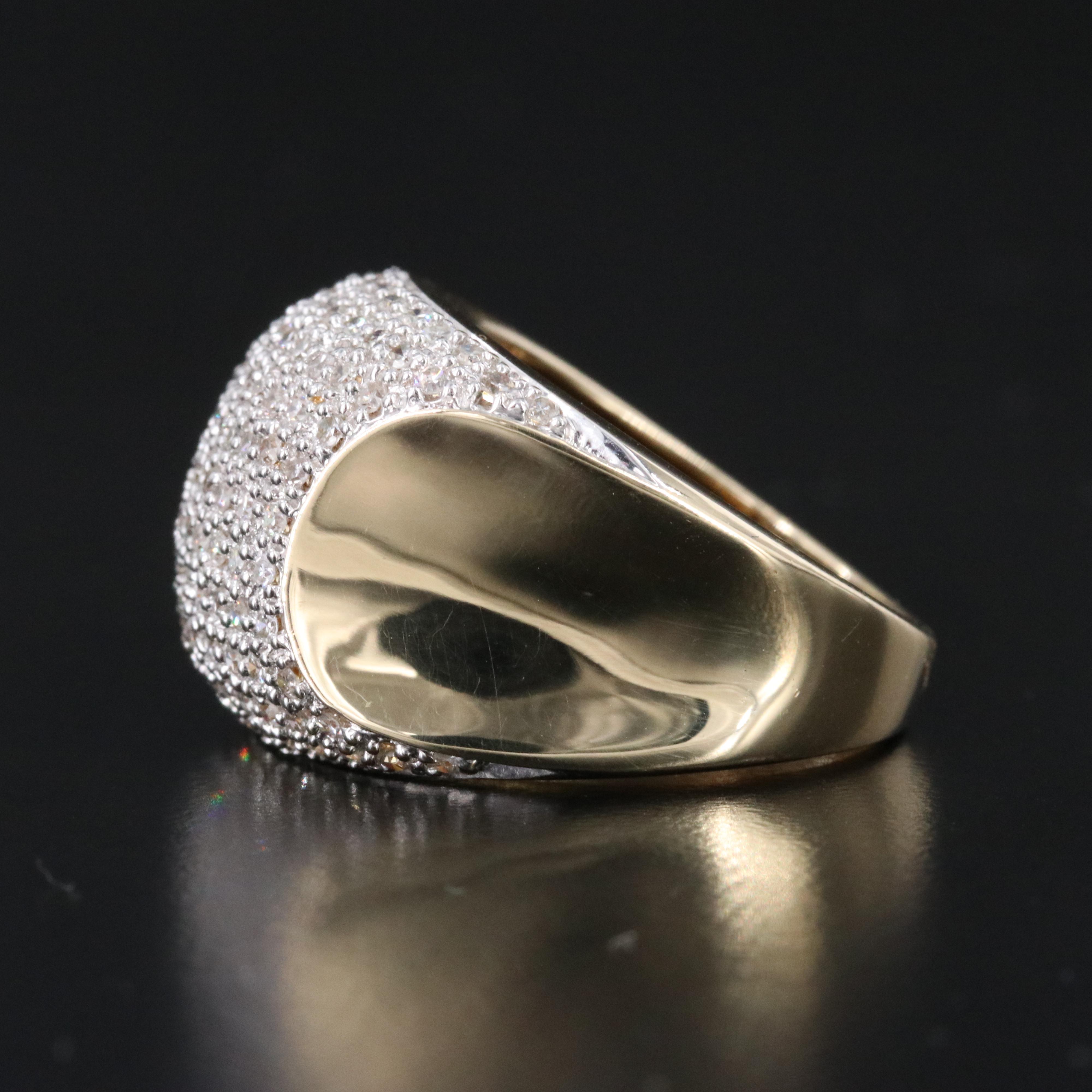 14K 1.09 CTW Diamond Saddle Ring