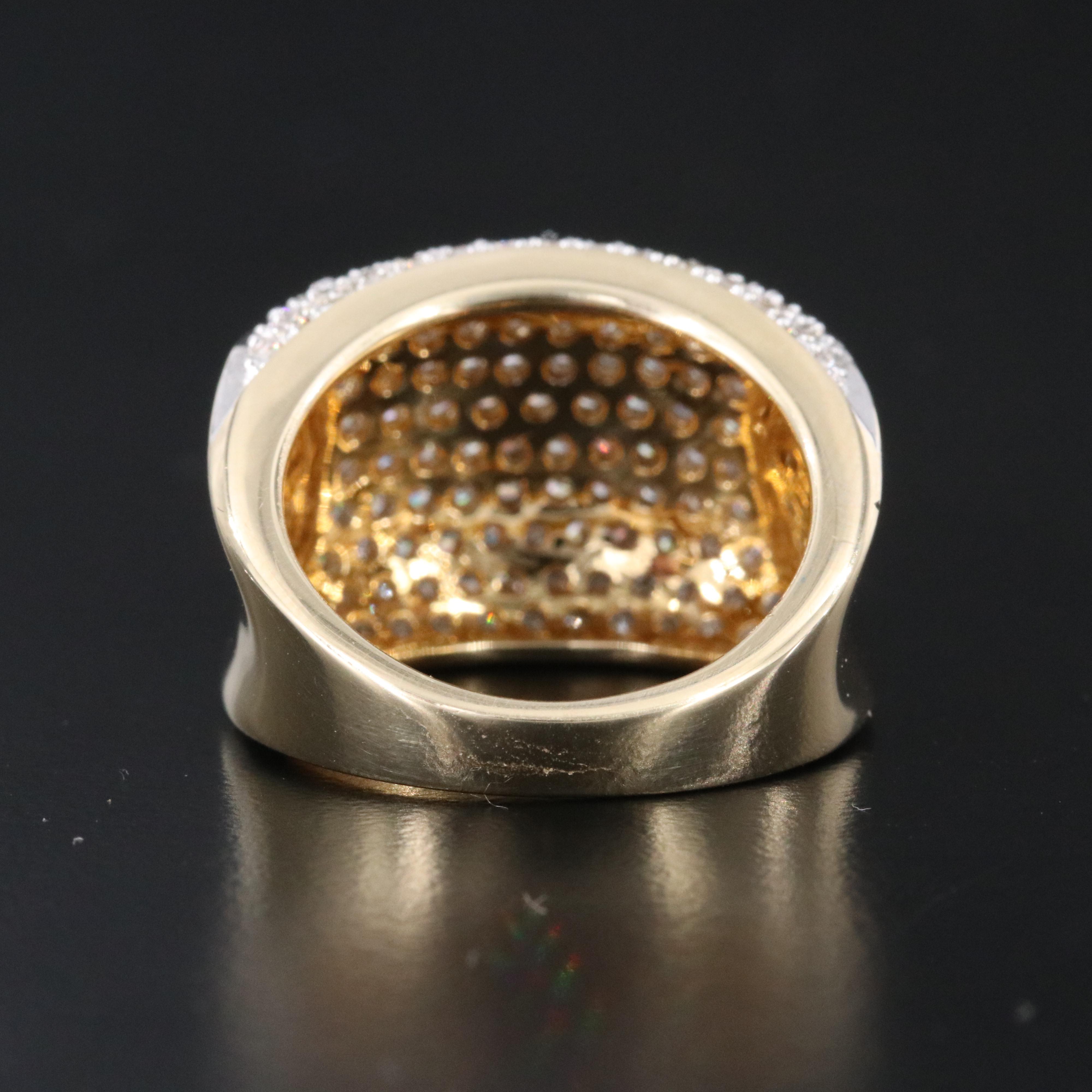 14K 1.09 CTW Diamond Saddle Ring