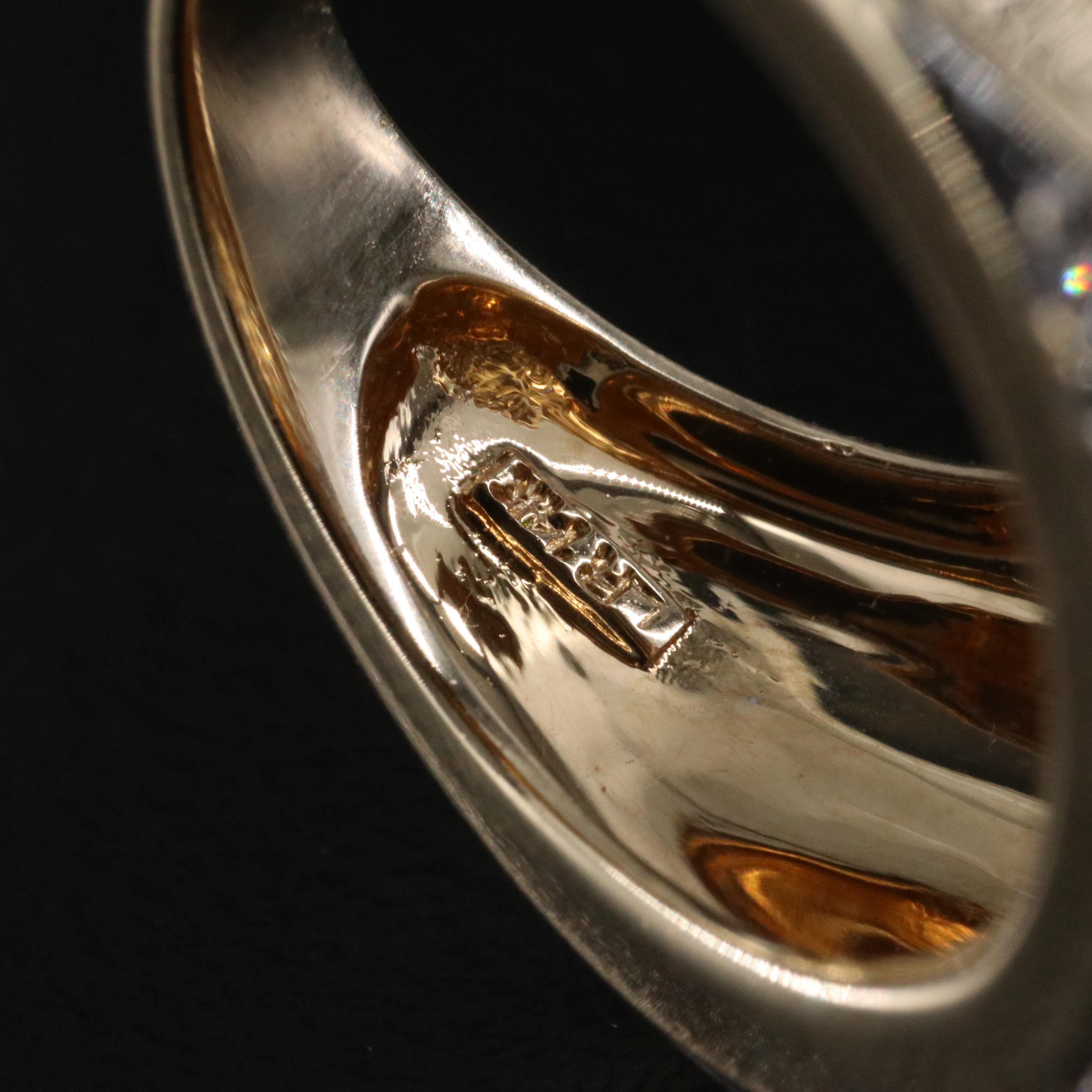 14K 1.09 CTW Diamond Saddle Ring