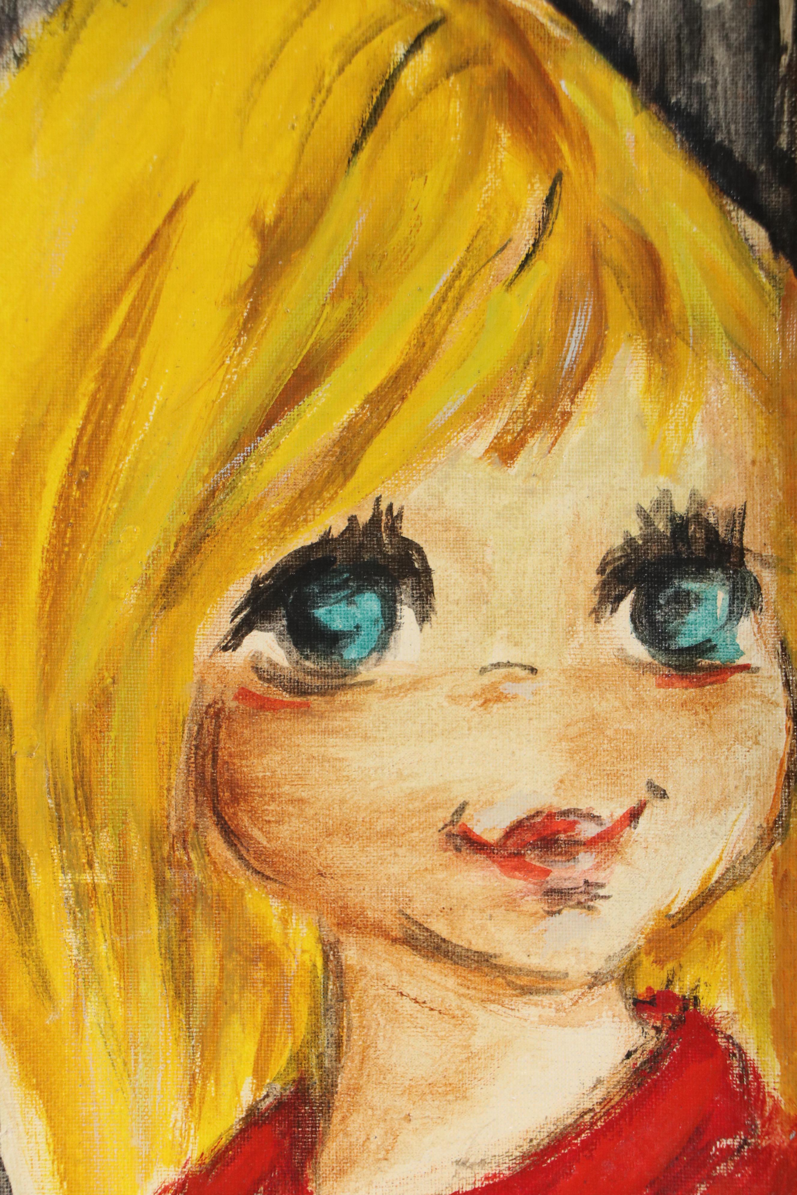 Stylized Oil Portrait, Circa 1966