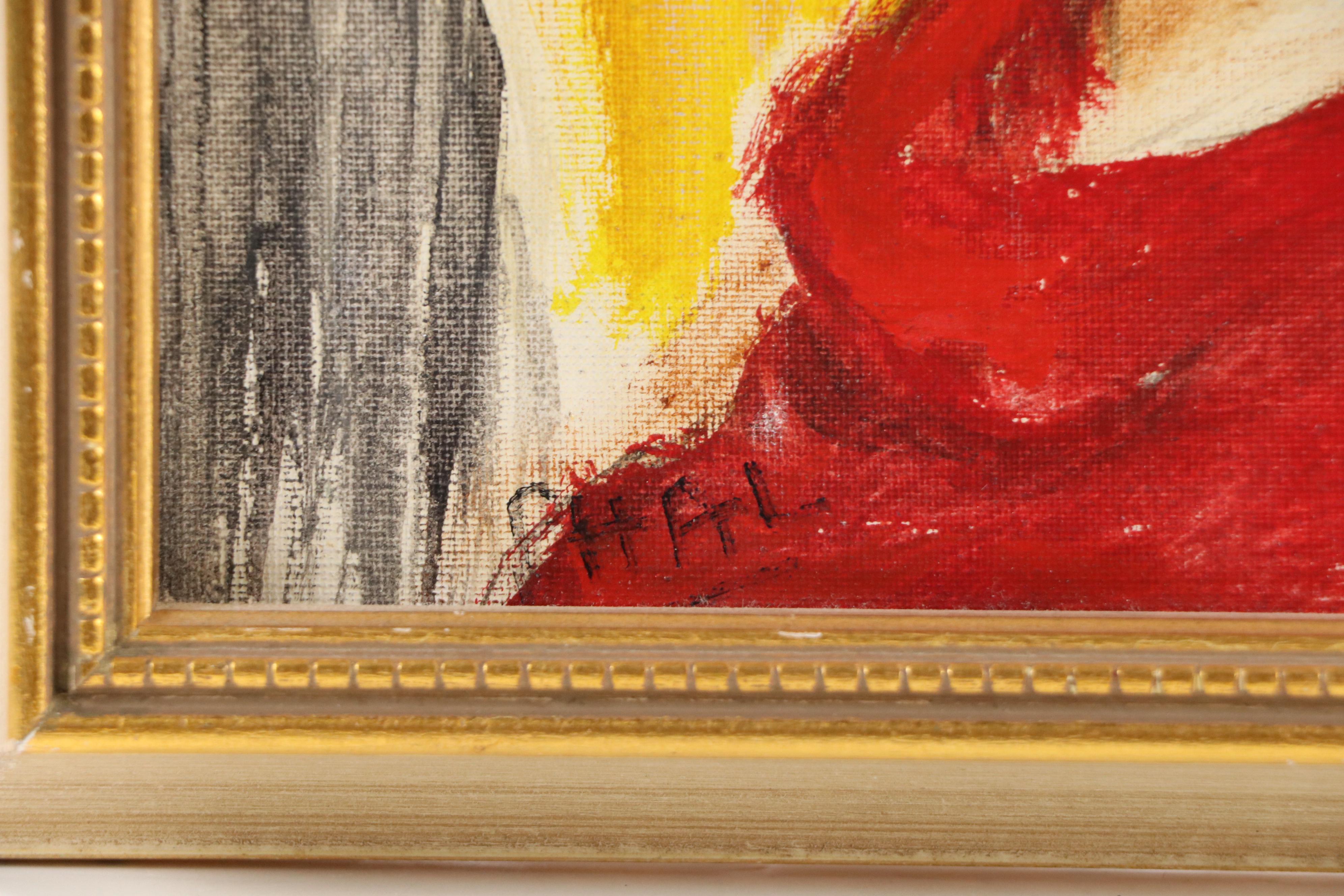 Stylized Oil Portrait, Circa 1966