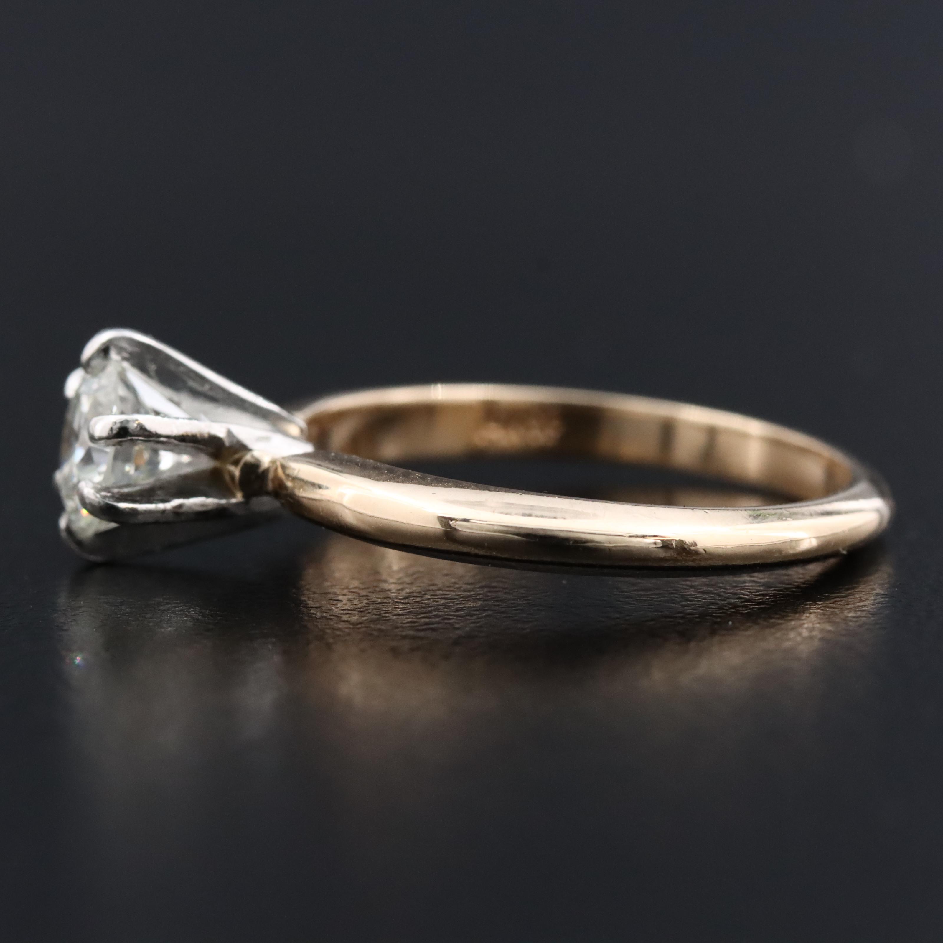 14K 0.61 CT Diamond Solitaire Ring