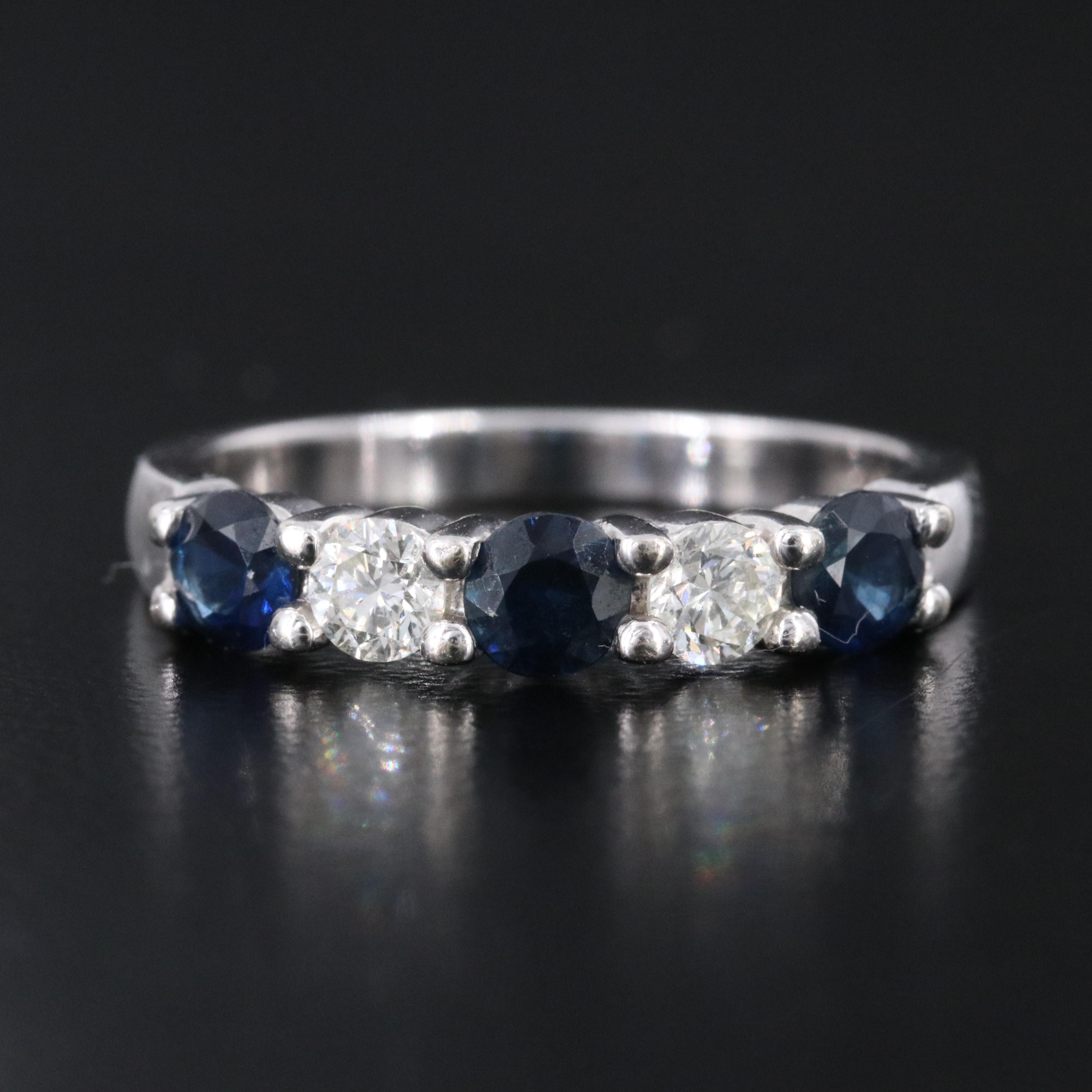 EFFY 14K Sapphire and 0.24 CTW Diamond Ring