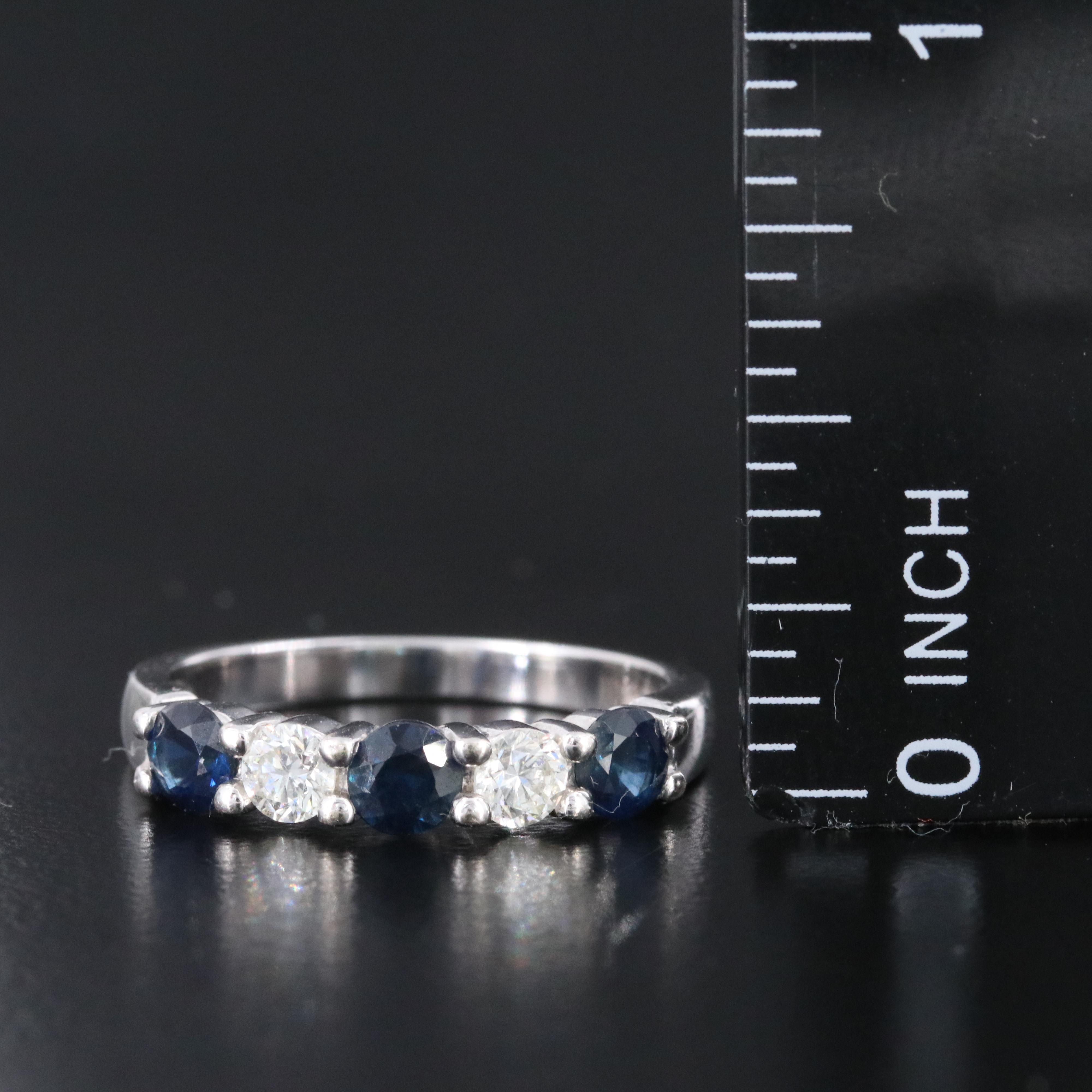 EFFY 14K Sapphire and 0.24 CTW Diamond Ring