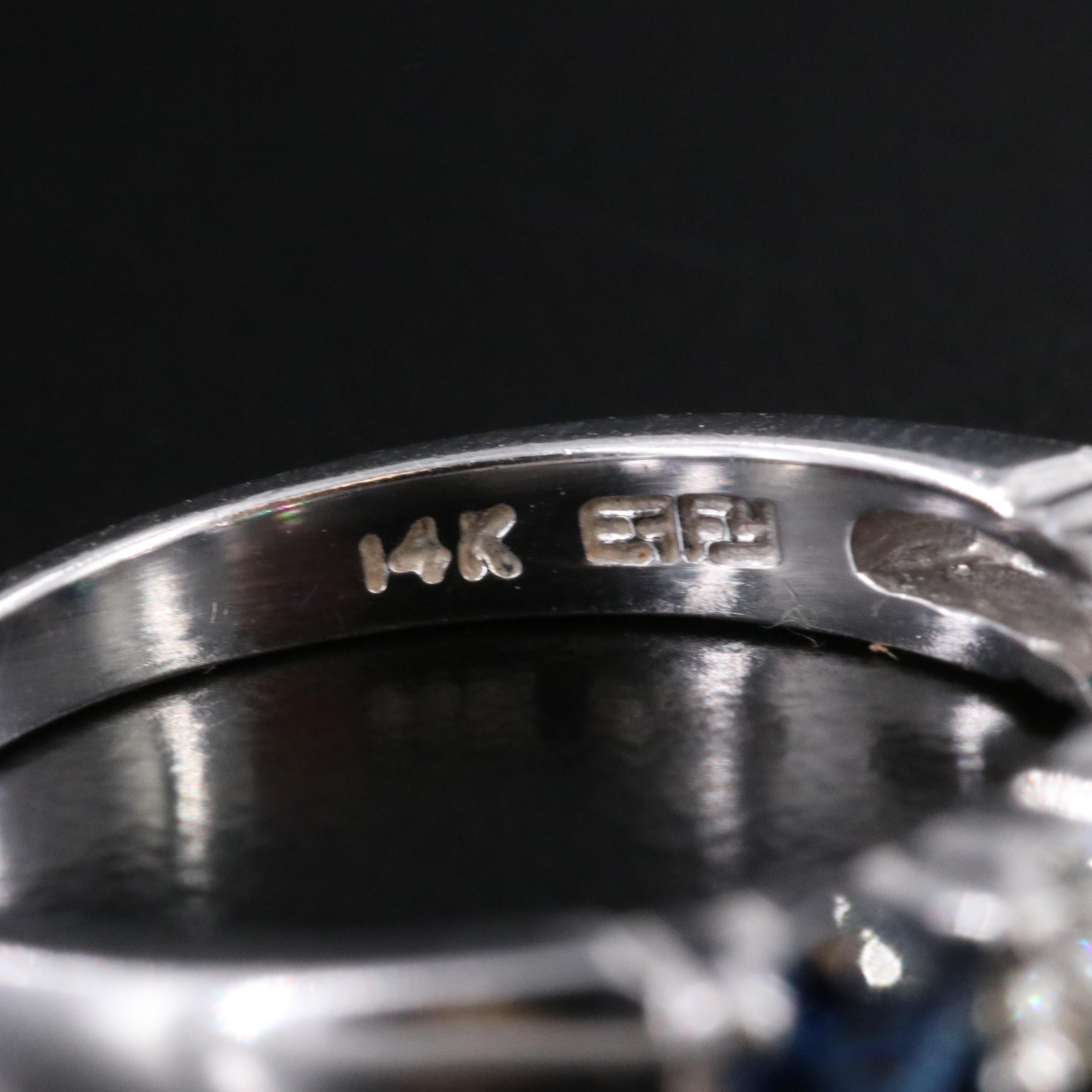 EFFY 14K Sapphire and 0.24 CTW Diamond Ring