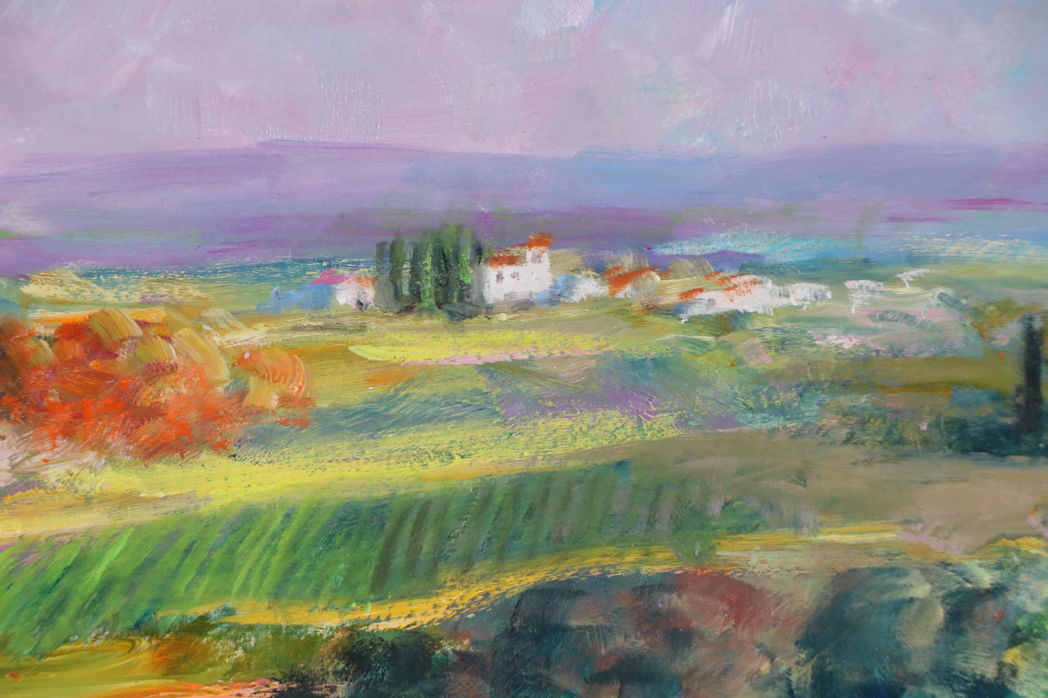 Nino Pippa Landscape Oil Painting "Tuscany Country Road," 2020