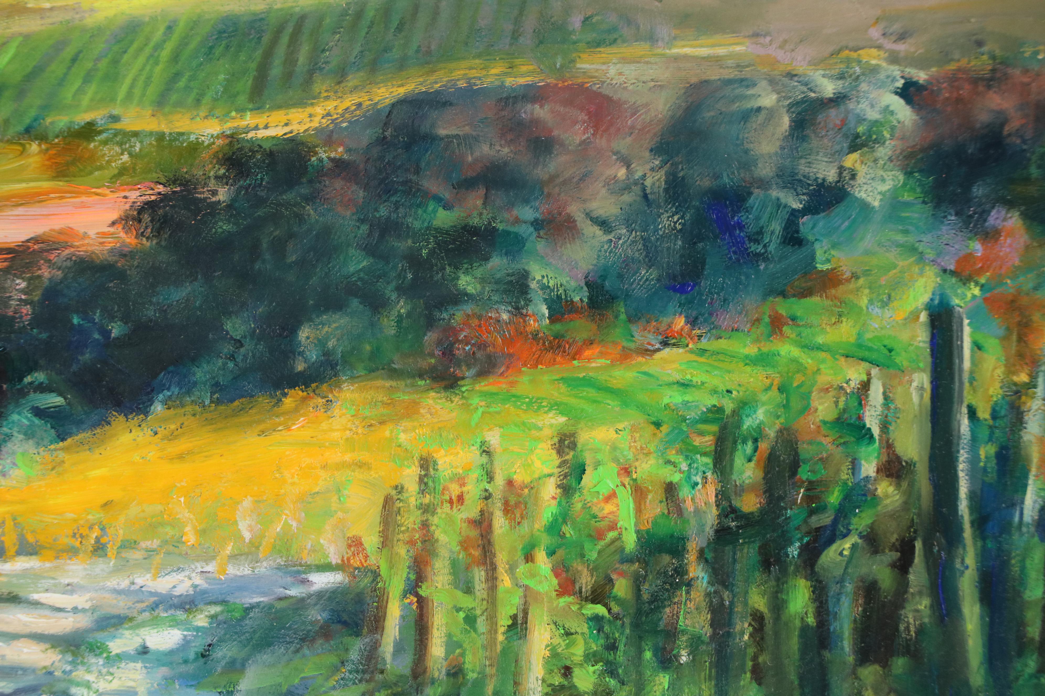 Nino Pippa Landscape Oil Painting "Tuscany Country Road," 2020