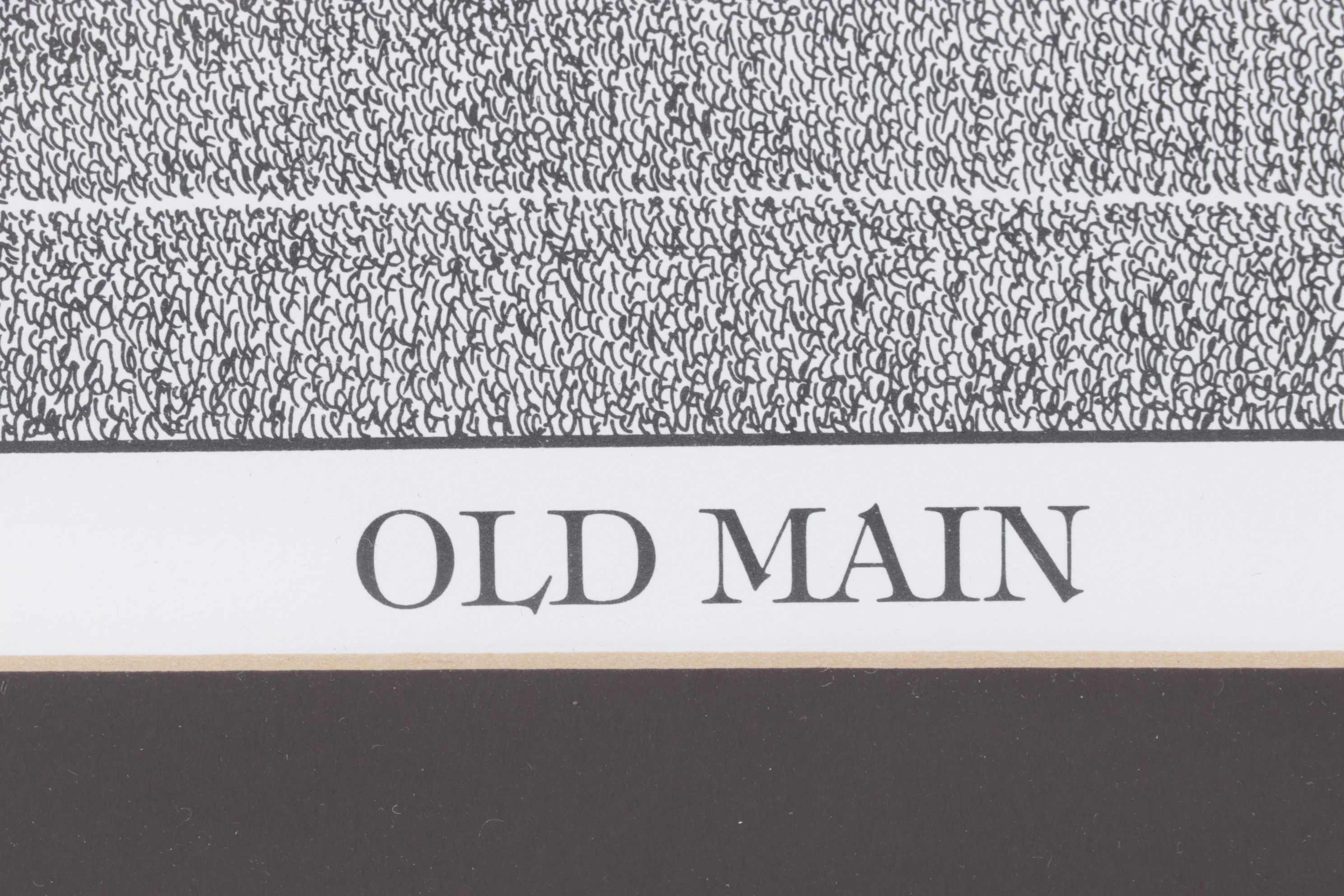 Richard C. Despain "Old Main" Pen and Ink Print, 1994