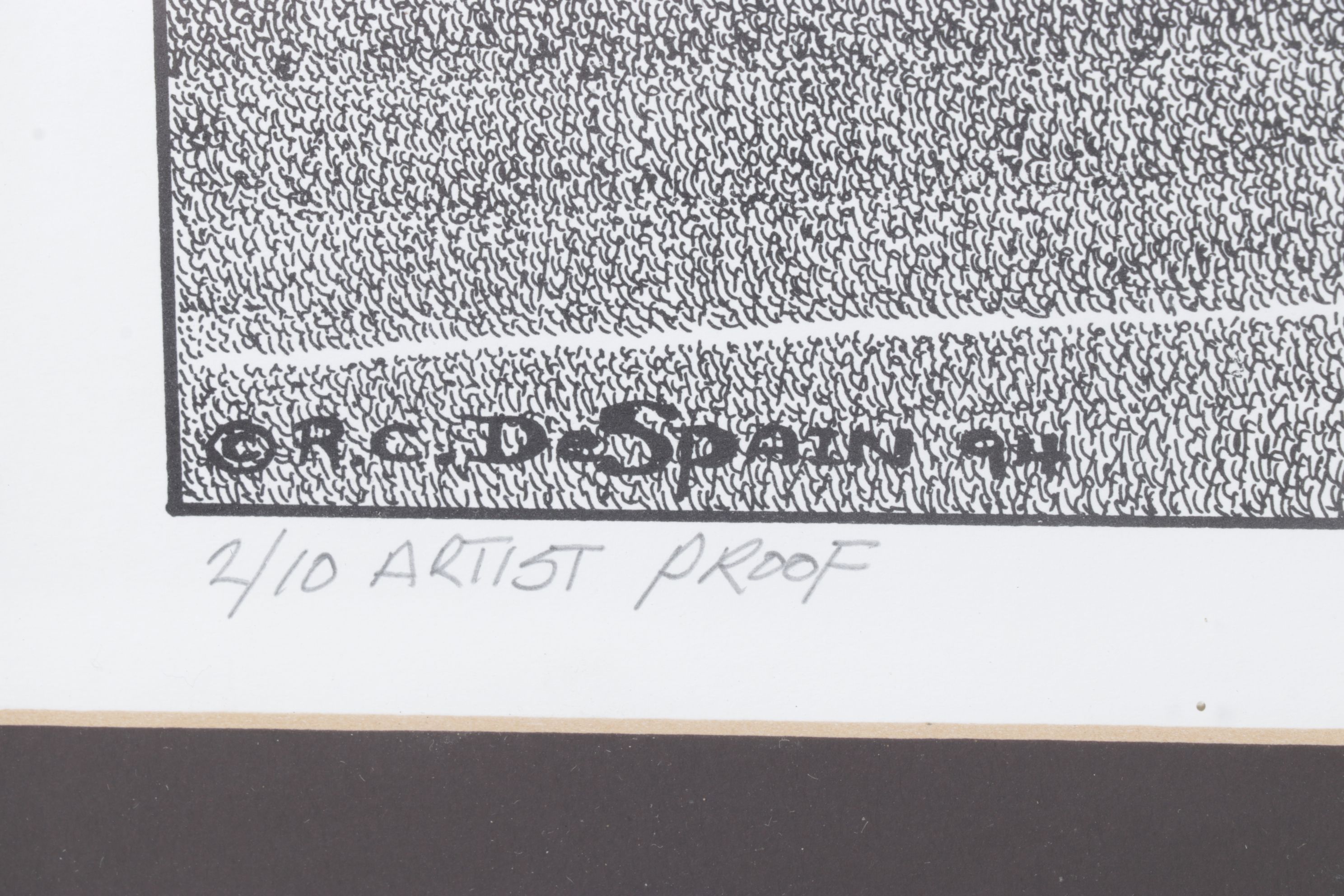 Richard C. Despain "Old Main" Pen and Ink Print, 1994