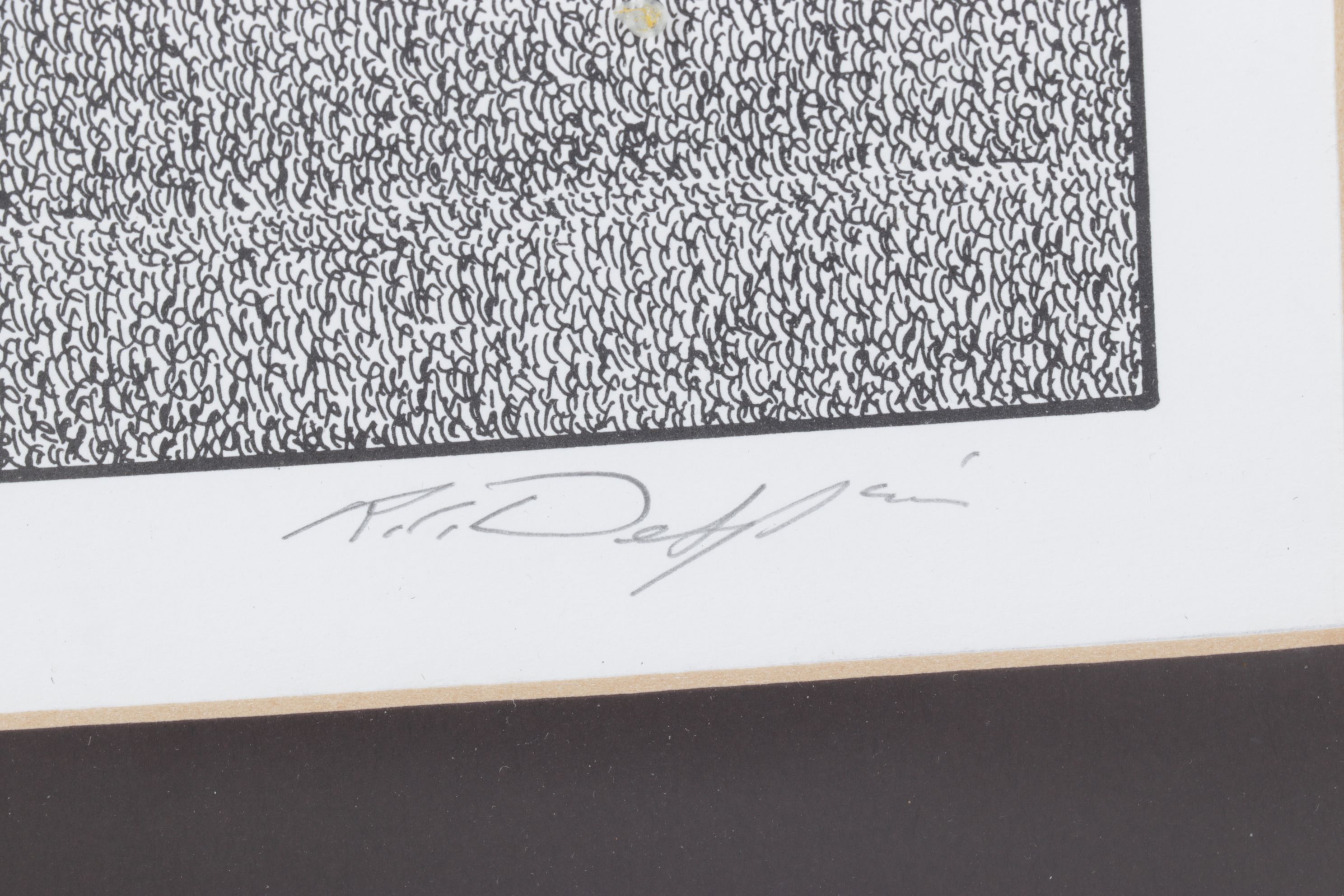 Richard C. Despain "Old Main" Pen and Ink Print, 1994