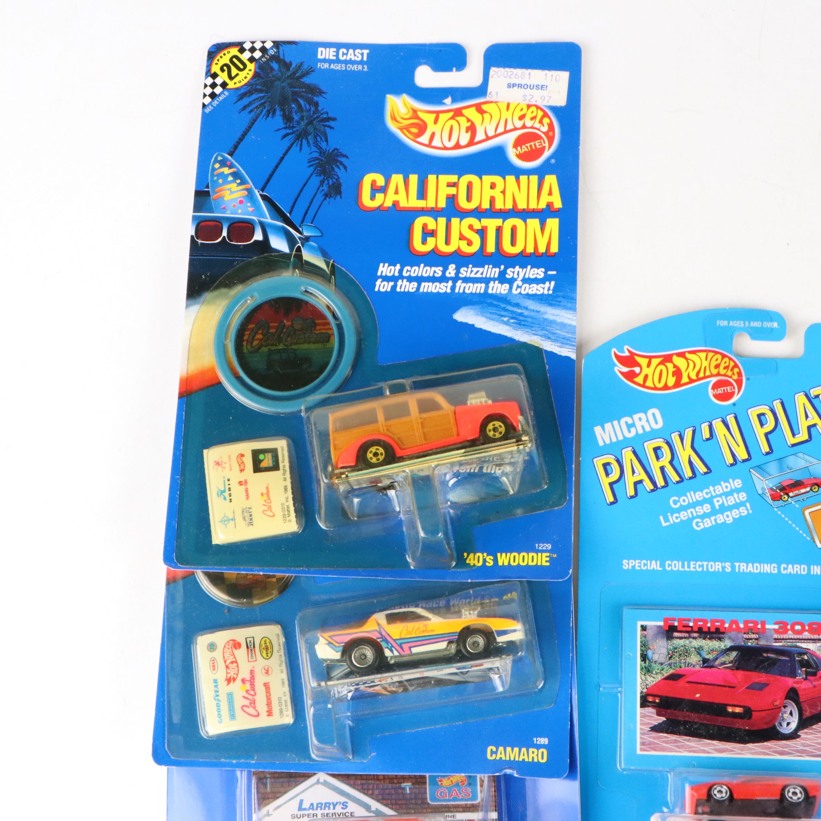 Hot Wheels "Repair Garage," "Camaro," and More Toy Cars, 1989