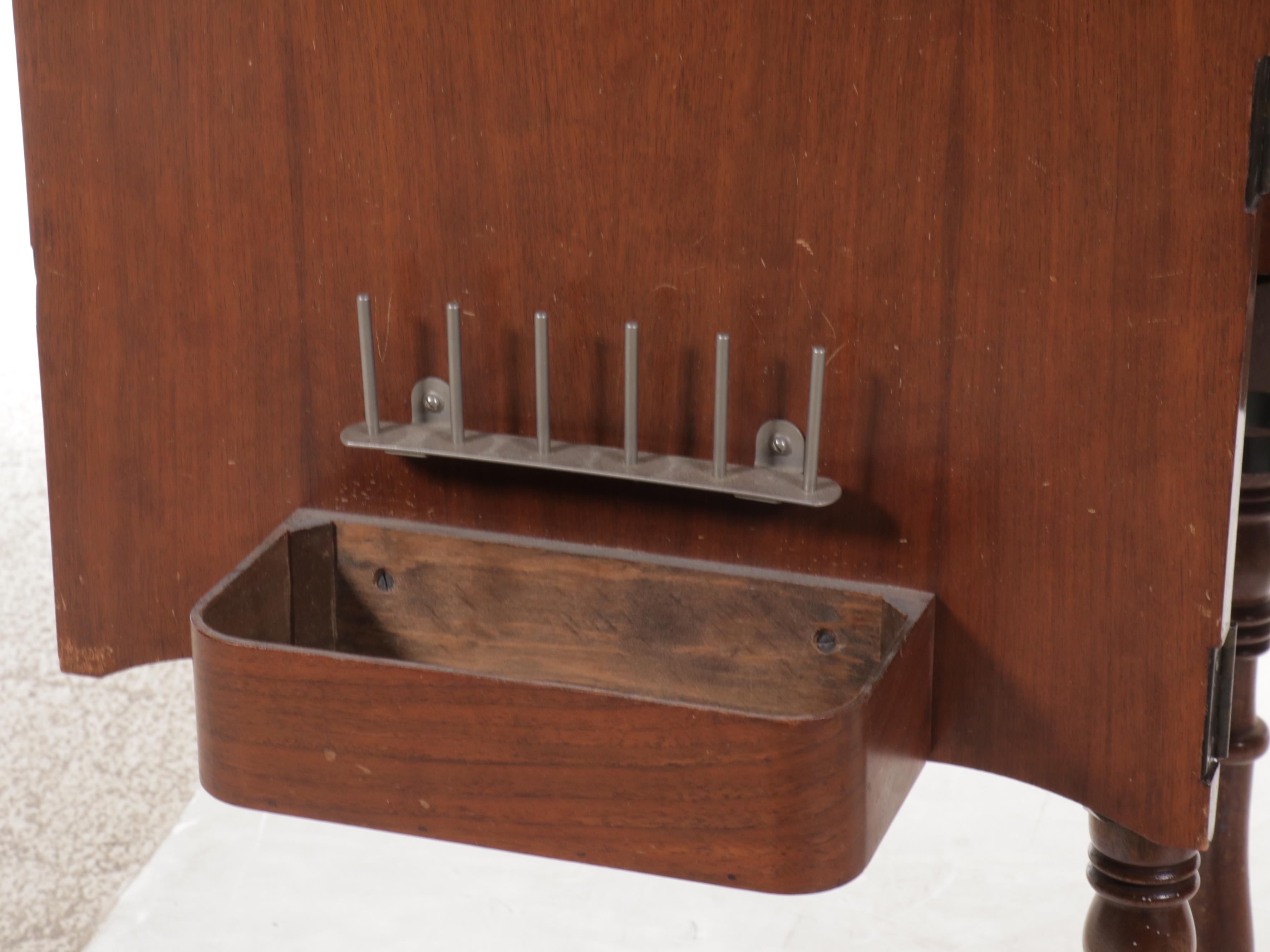 Singer Sewing Machine in Walnut Sewing Table