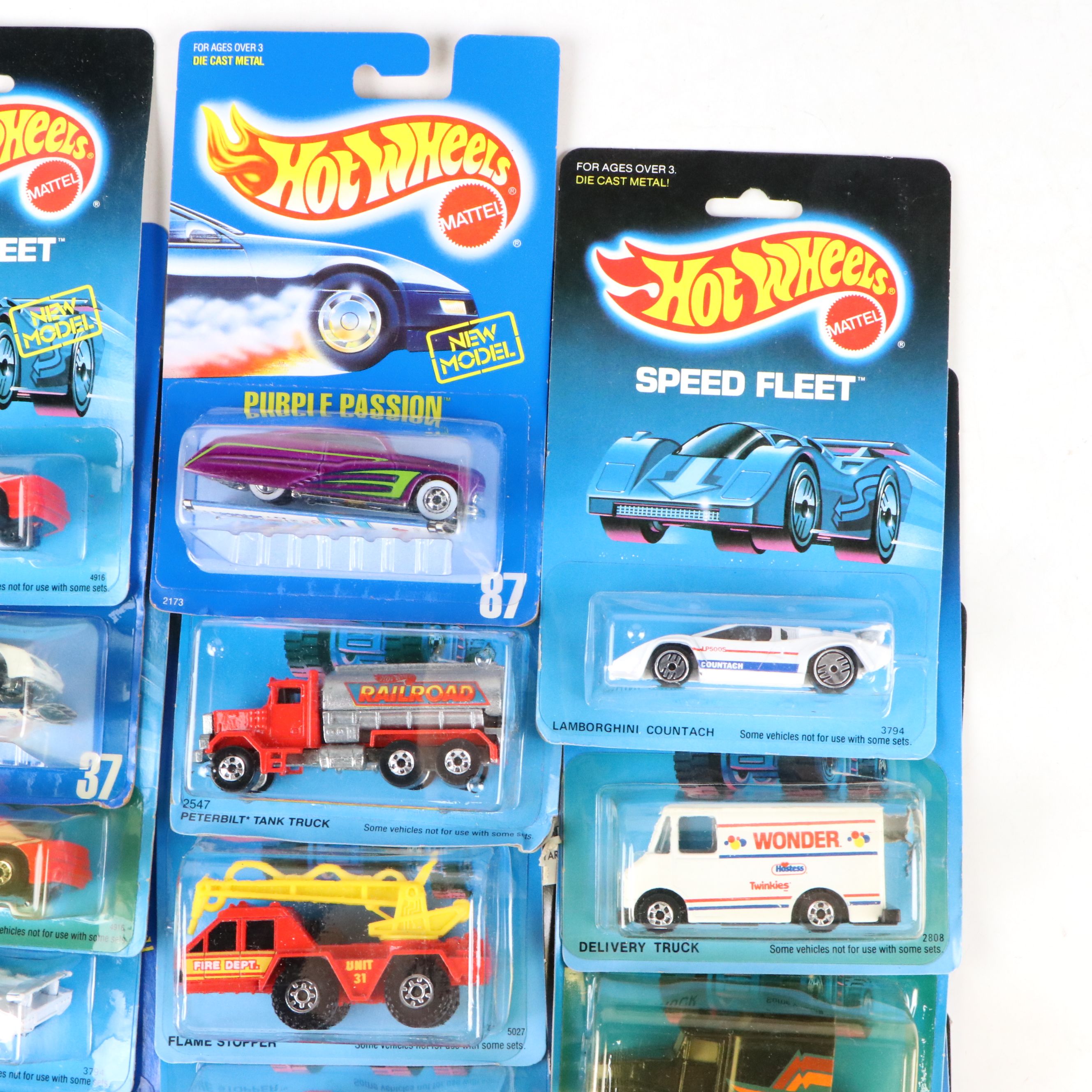 Hot Wheels "Pontiac Fiero 2M4," "Big Rig" and More Toy Cars, 1980s