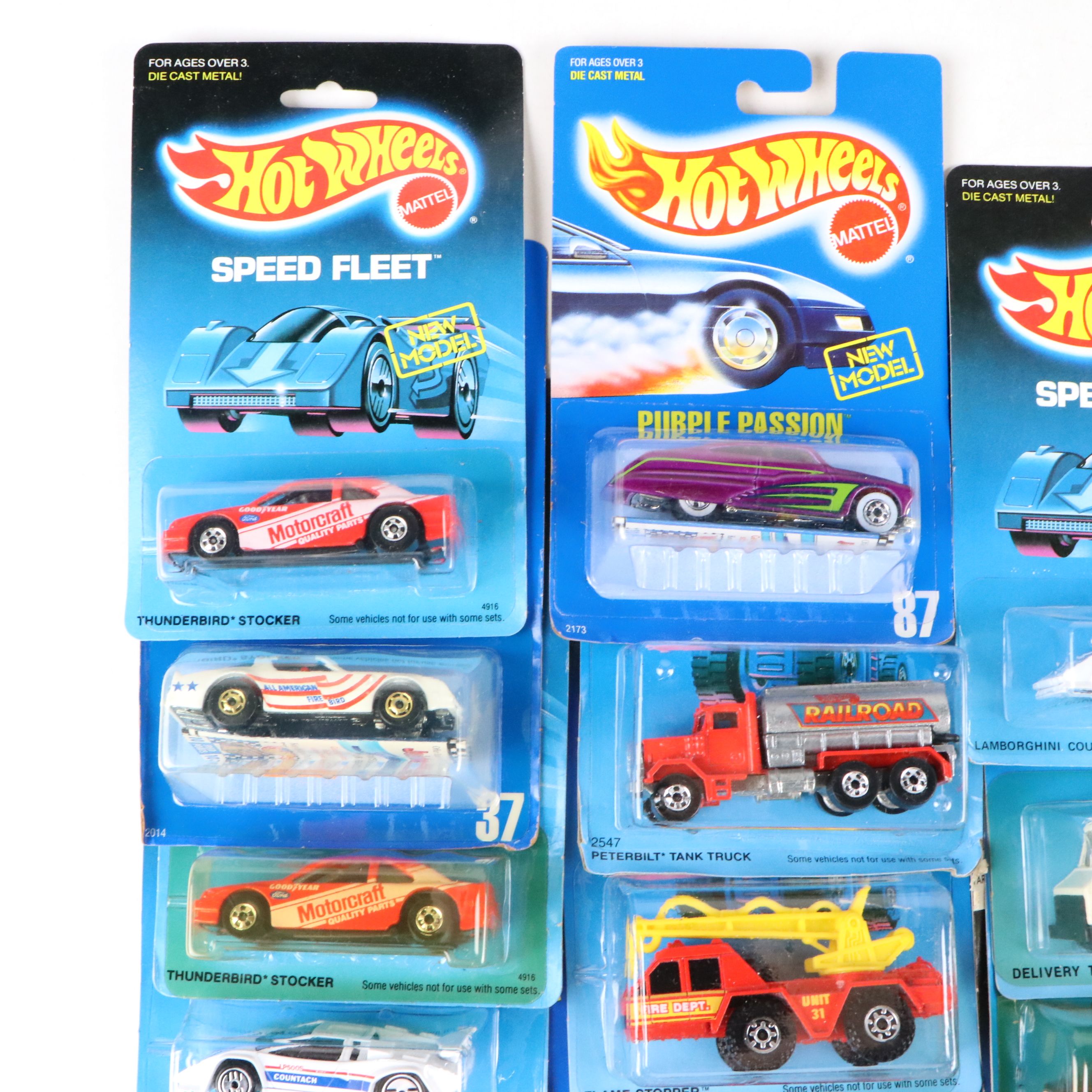 Hot Wheels "Pontiac Fiero 2M4," "Big Rig" and More Toy Cars, 1980s