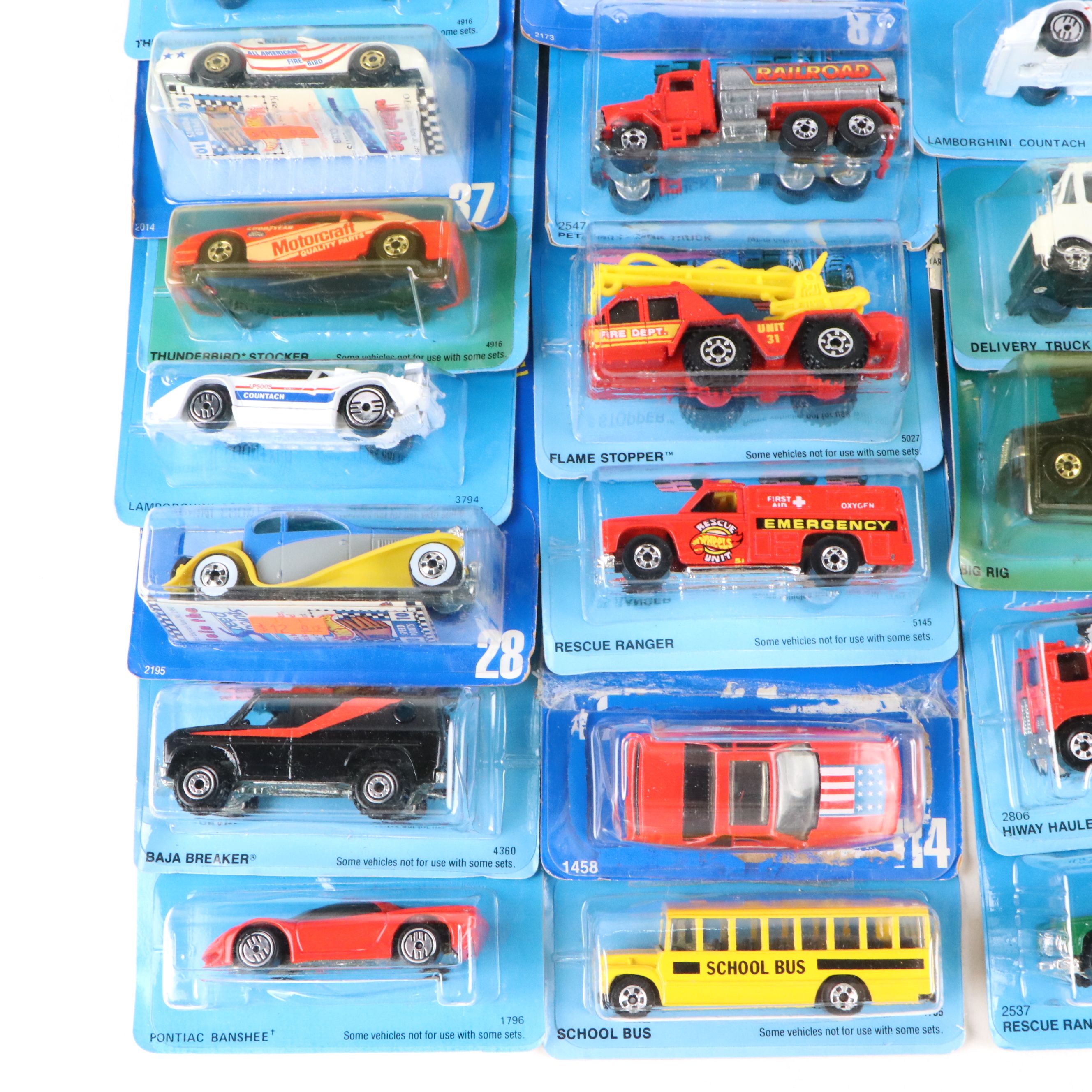 Hot Wheels "Pontiac Fiero 2M4," "Big Rig" and More Toy Cars, 1980s