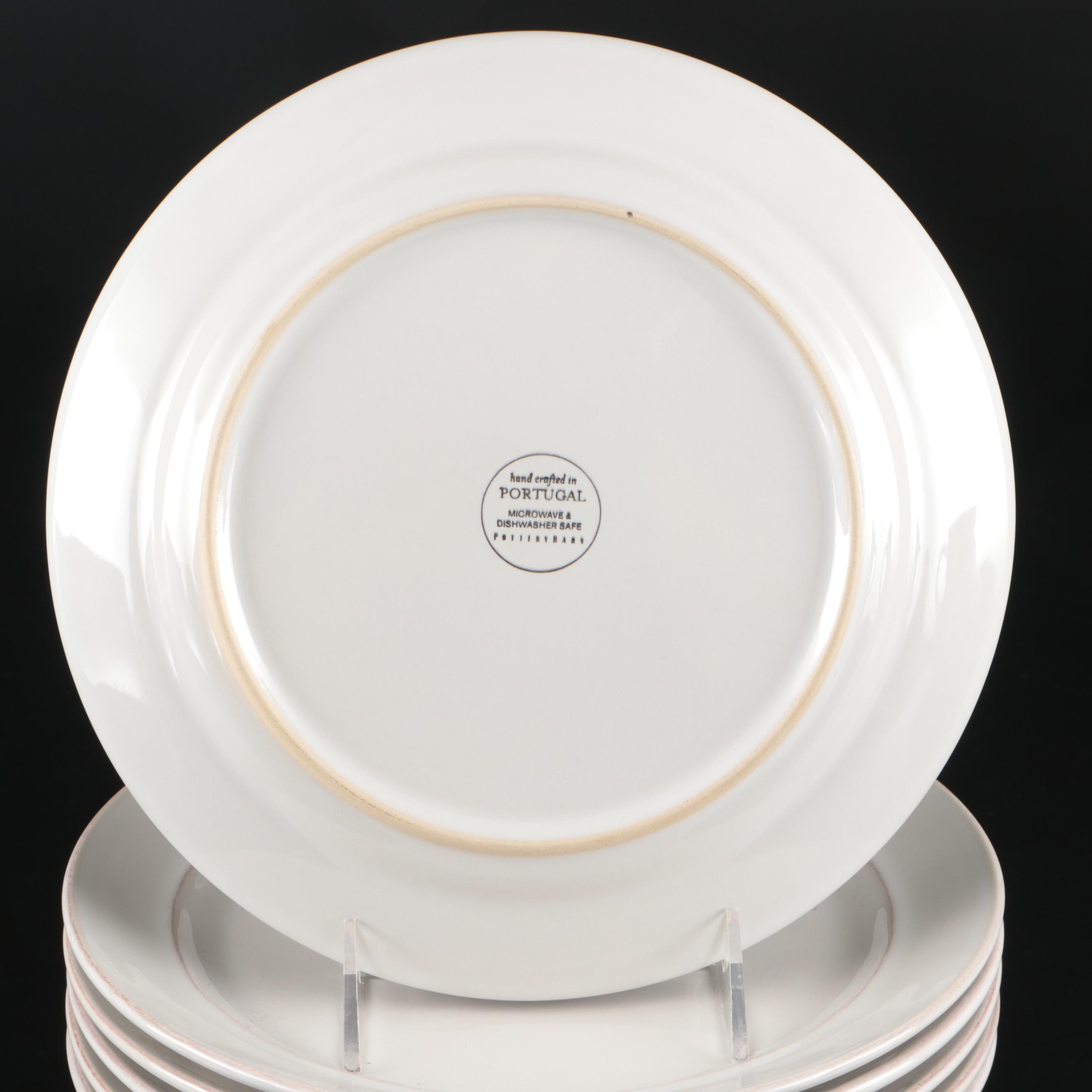 Tiffany & Co. "Strasbourg Flowers" Porcelain Pitcher with Pottery Barn Plates