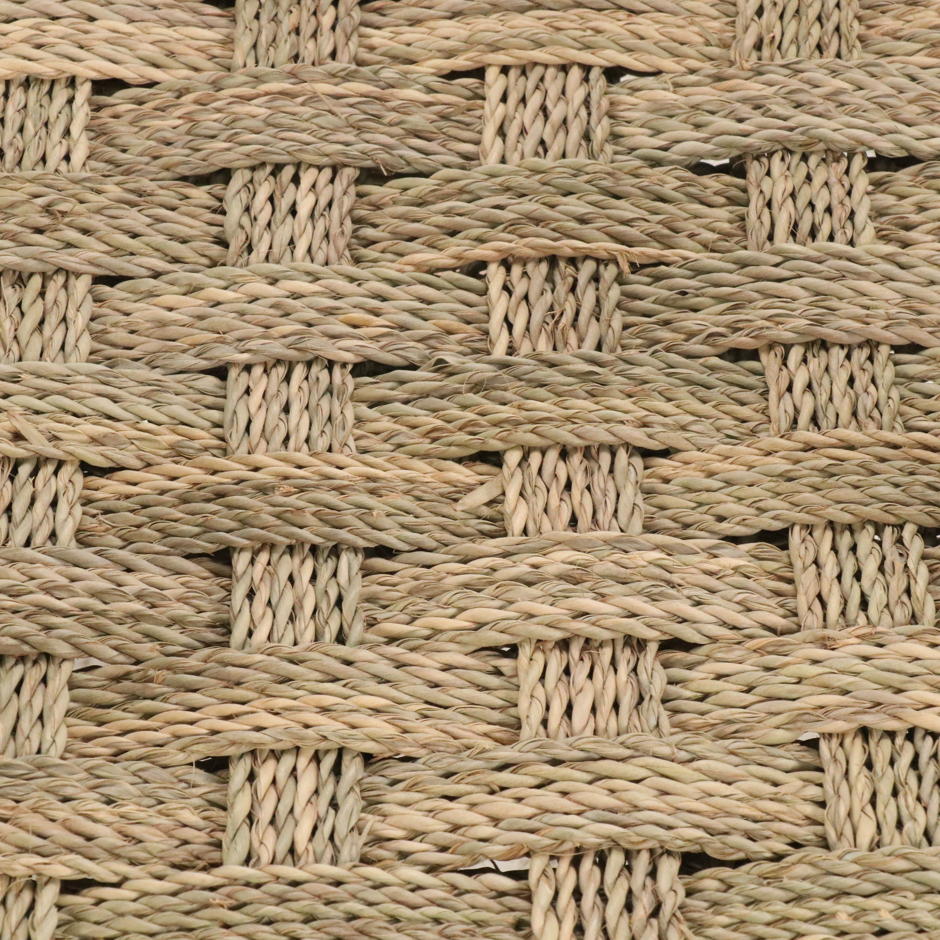 Pair of Woven Rope and Natural Wood Armchairs