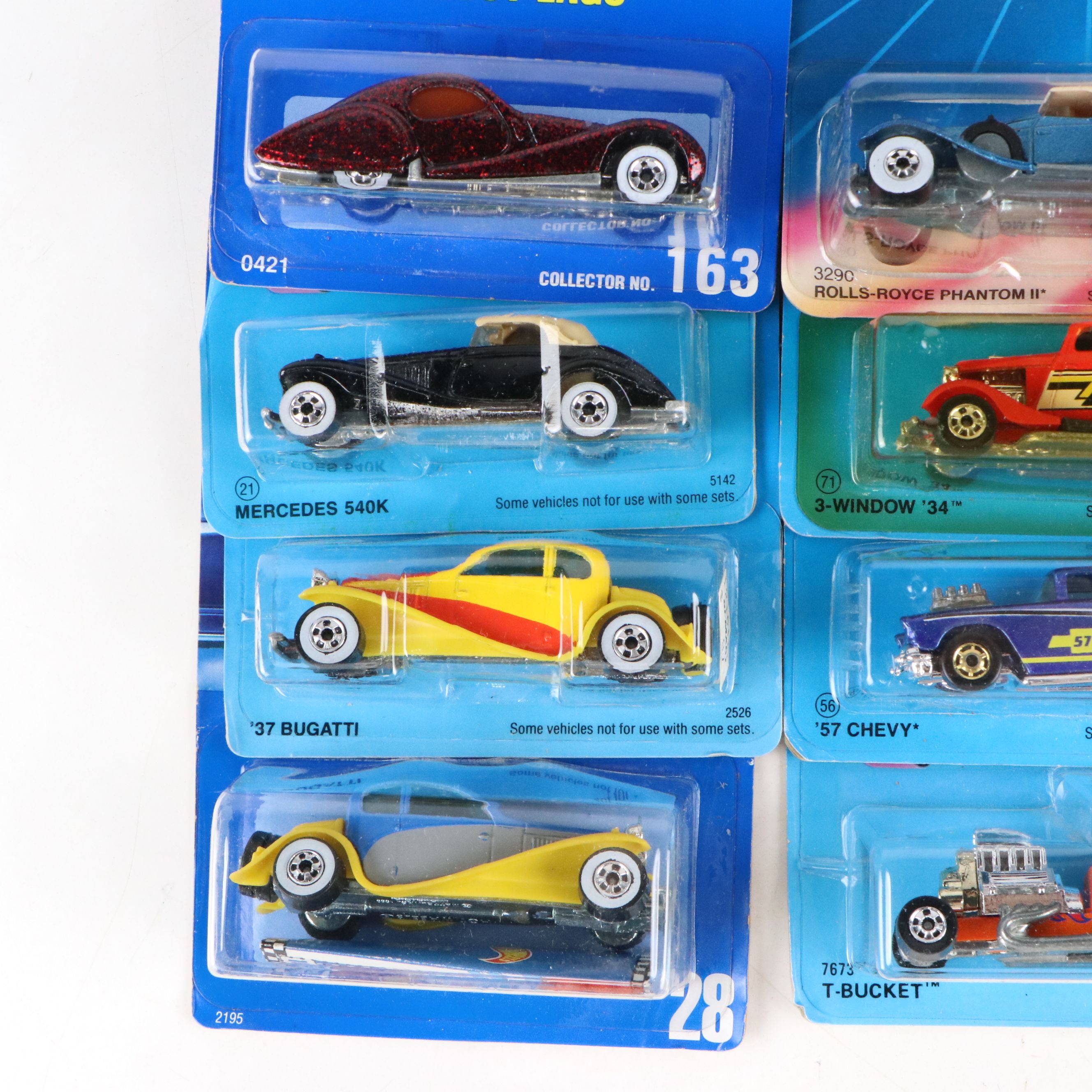 Hot Wheels "Mercedes 540K," "T-Bucket" and More Toy Cars, 1980s–1990s