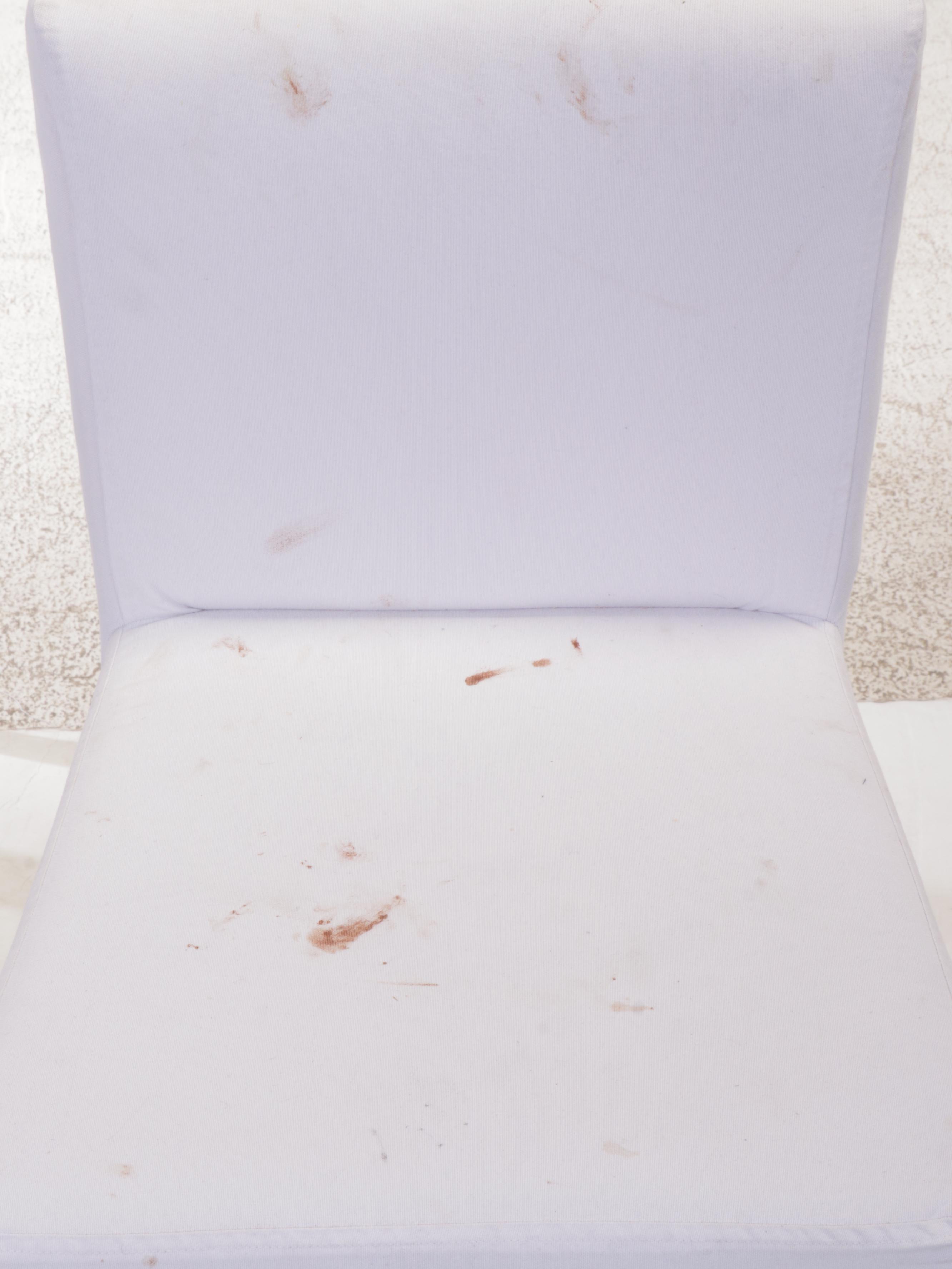 Set of Four Contemporary Upholstered Wooden Barstools