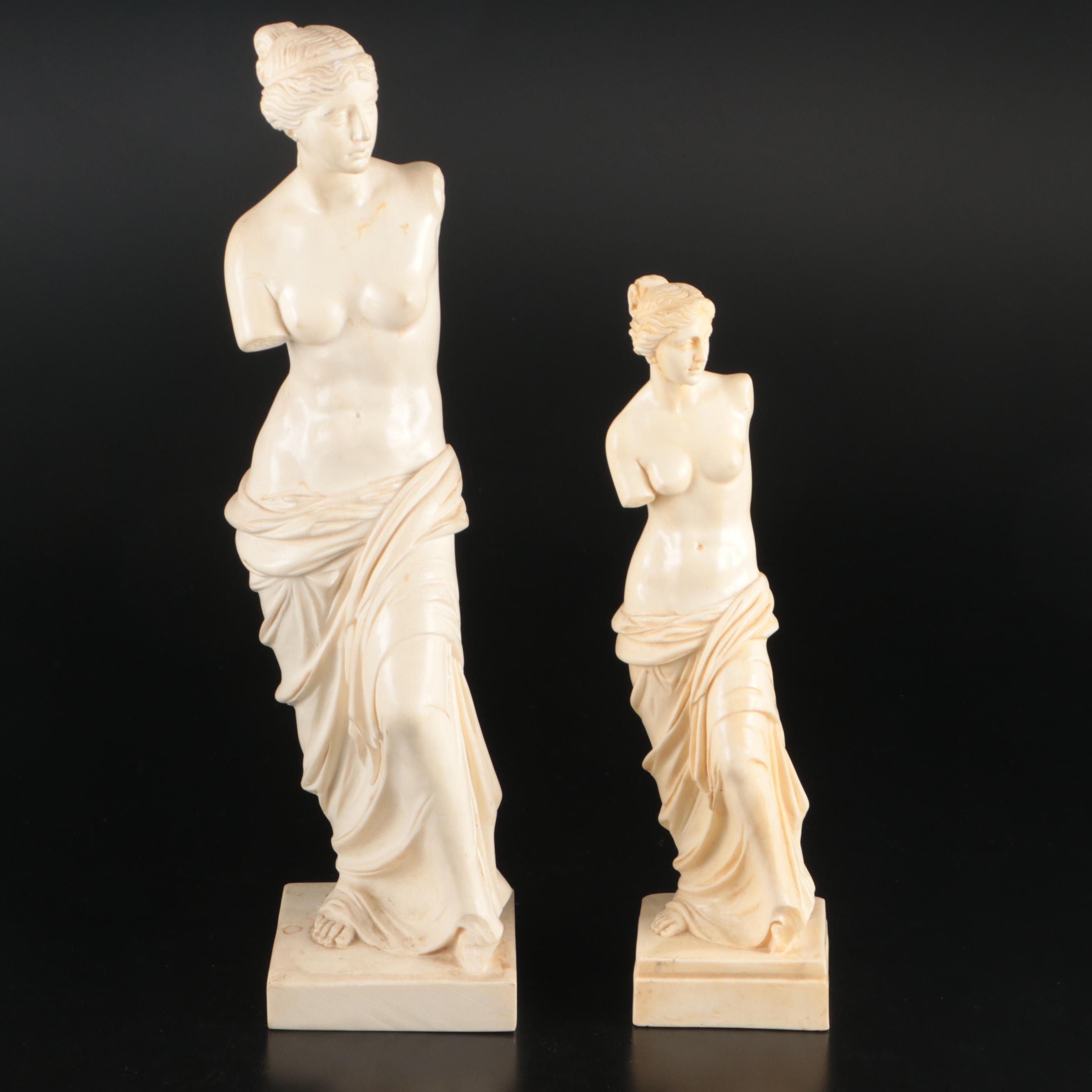 Replica "Venus de Milo" Resin Sculptures with "The Thinker" Resin Sculpture