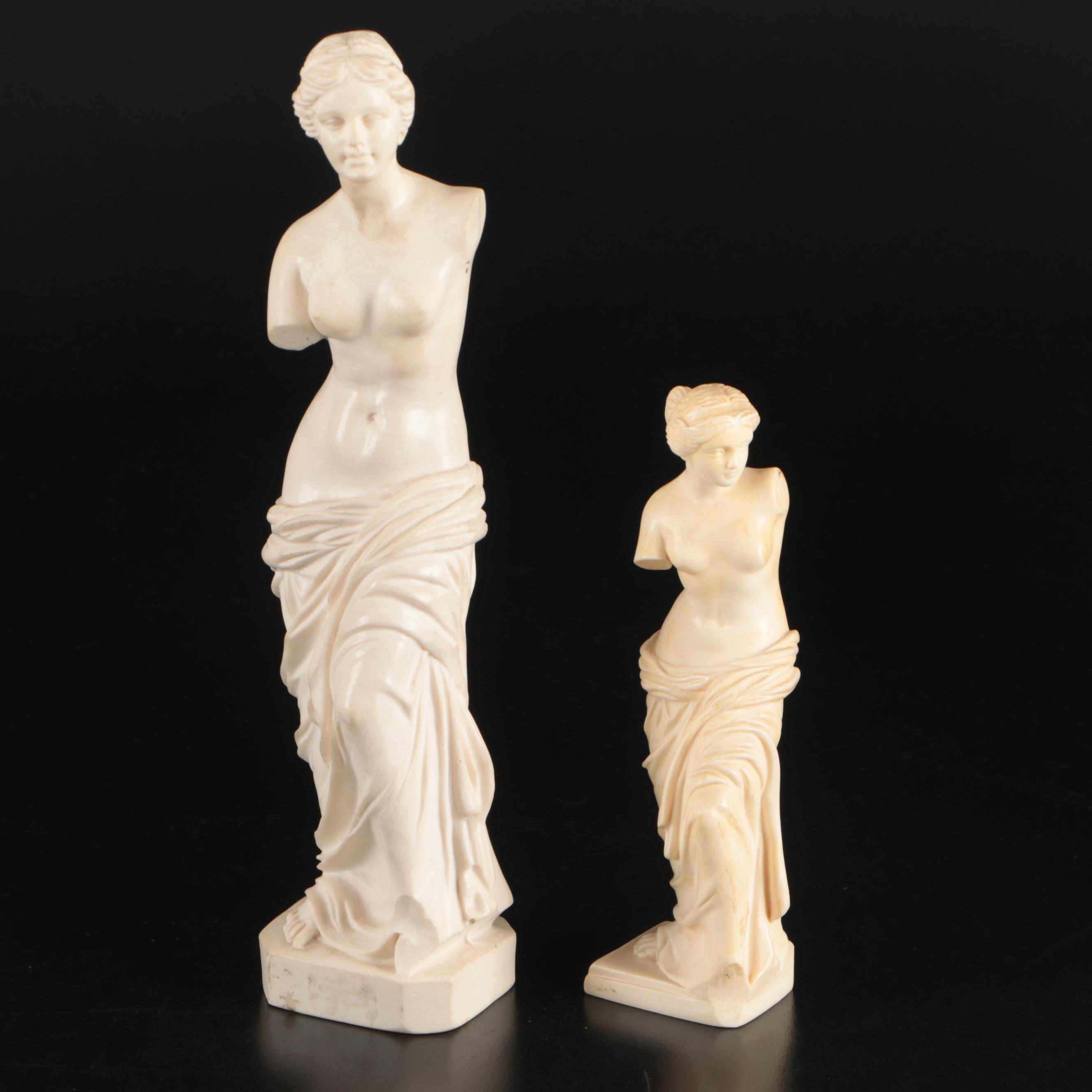Replica "Venus de Milo" Resin Sculptures with "The Thinker" Resin Sculpture