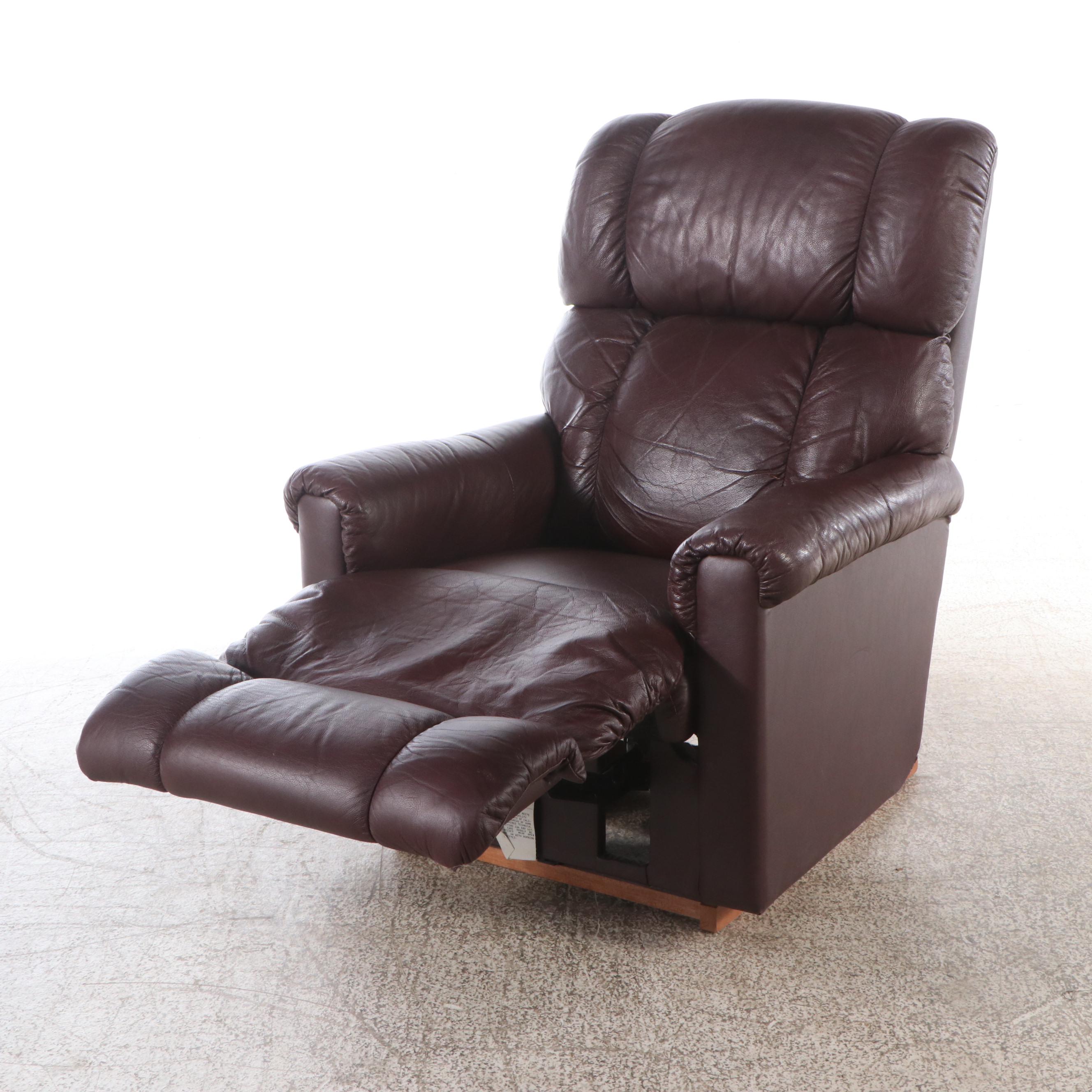 La-Z-Boy Burgundy Faux Leather Recliner