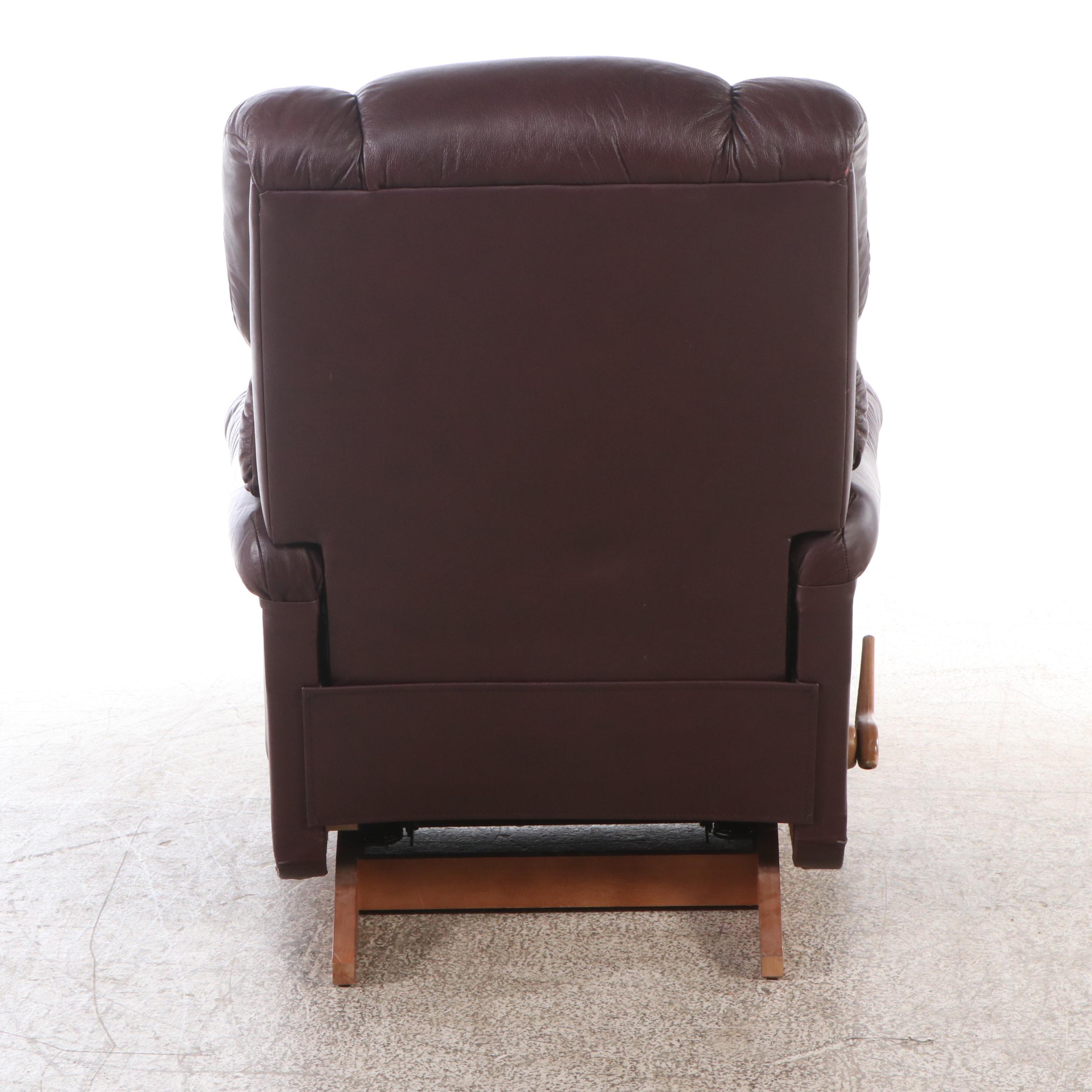 La-Z-Boy Burgundy Faux Leather Recliner