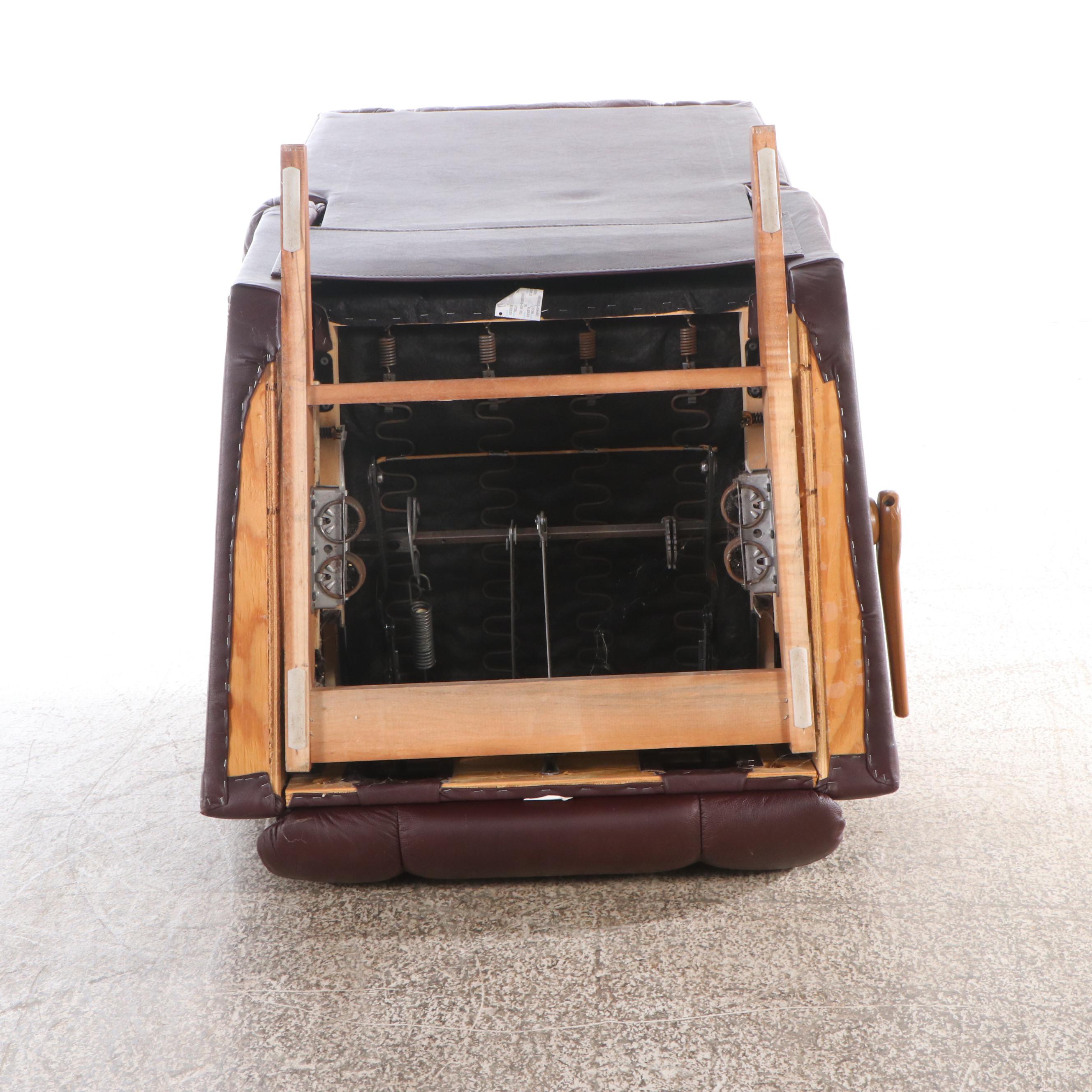 La-Z-Boy Burgundy Faux Leather Recliner