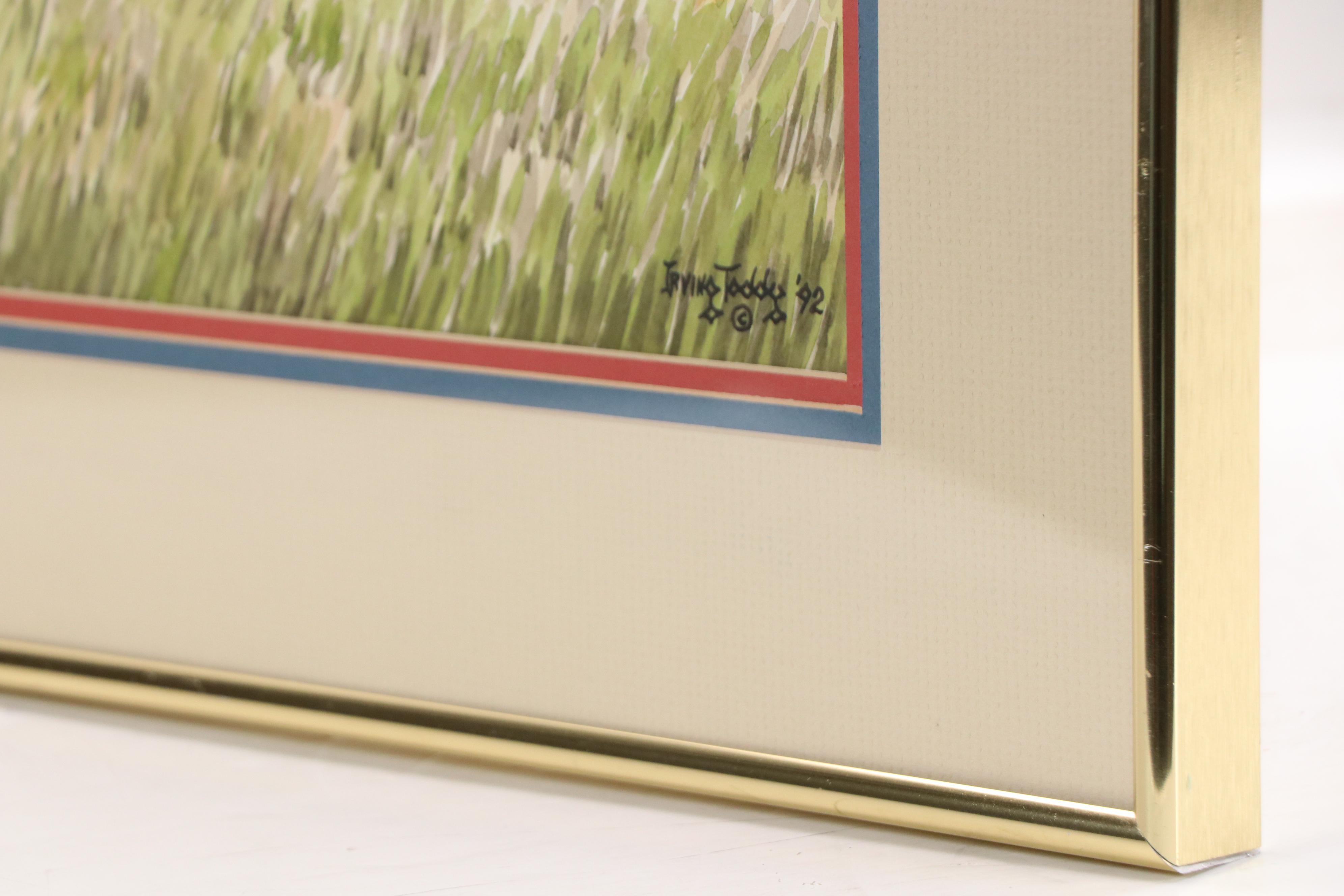 Irving Toddy Native American Watercolor Painting, 1992