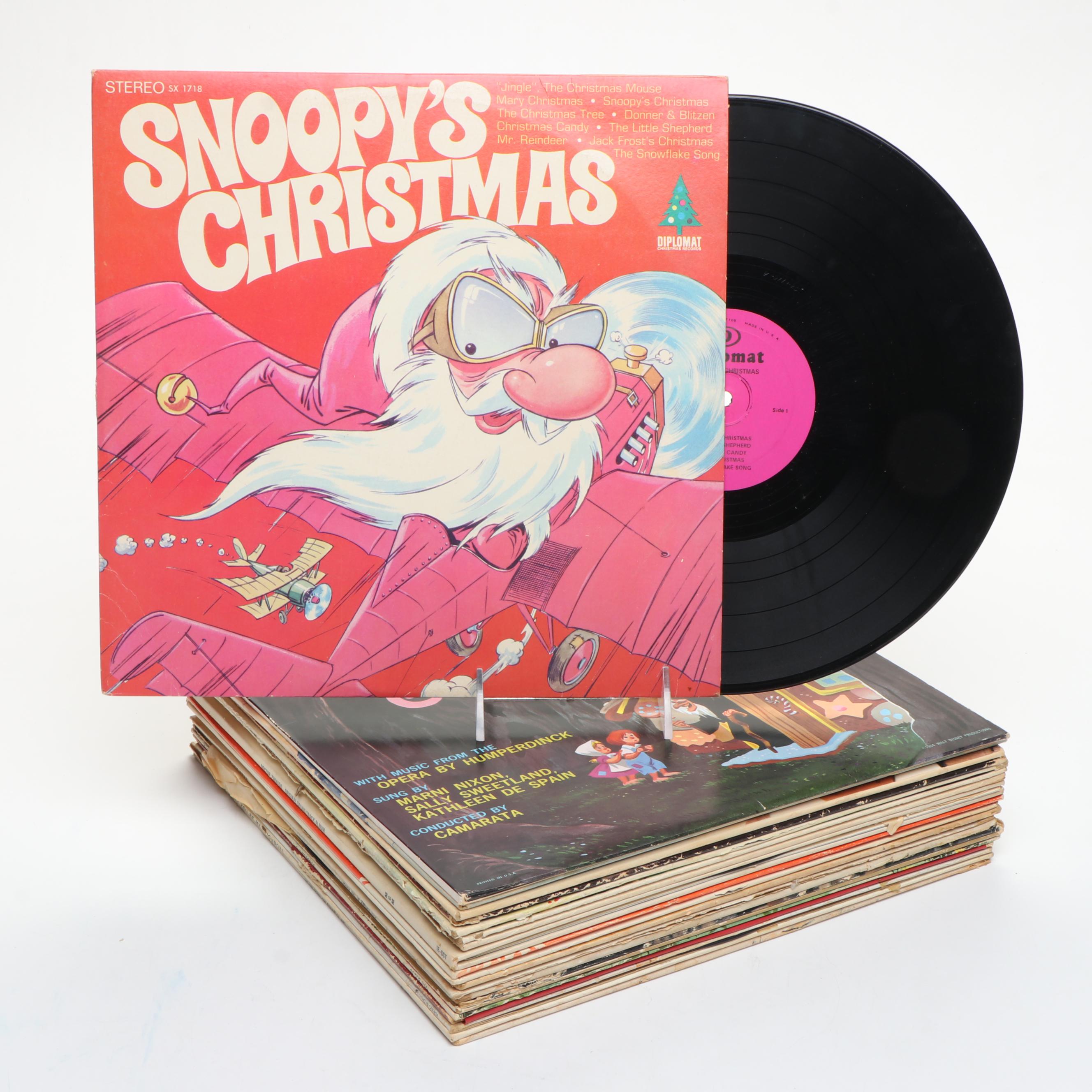 "Cinderella," "Snoopy's Christmas," and More Soundtrack Vinyl Record Albums