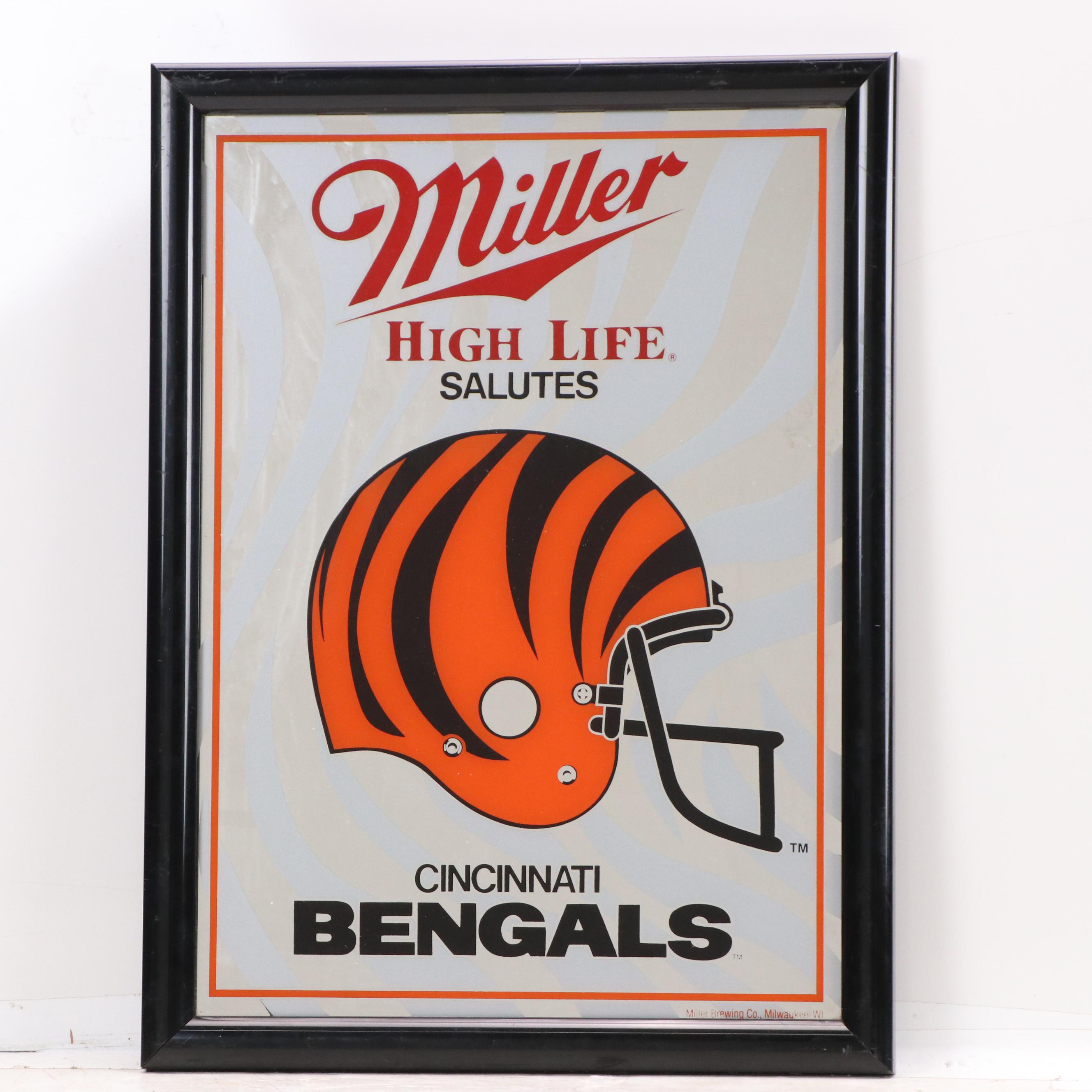 Collection of Budweiser and Miller High Life Prints for Cincinnati Bengals