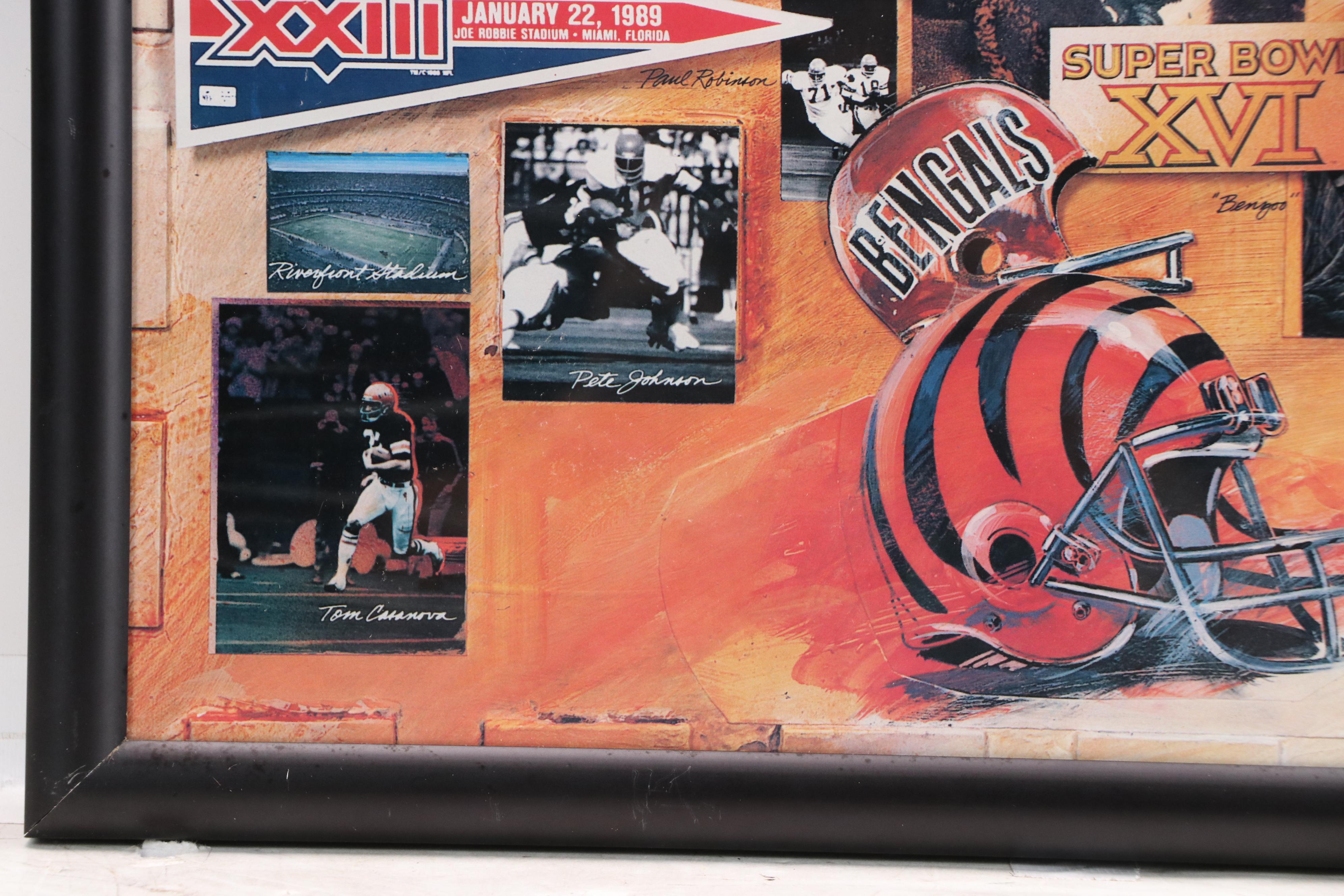 Collection of Budweiser and Miller High Life Prints for Cincinnati Bengals