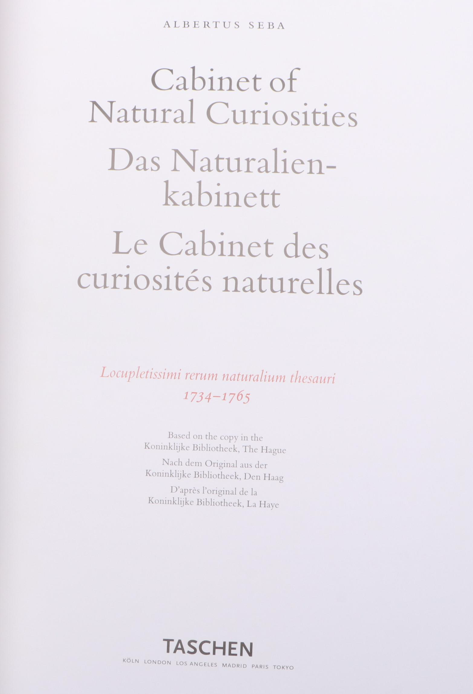"Cabinet of Natural Curiosities: The Complete Plates" by Albertus Seba, 2005
