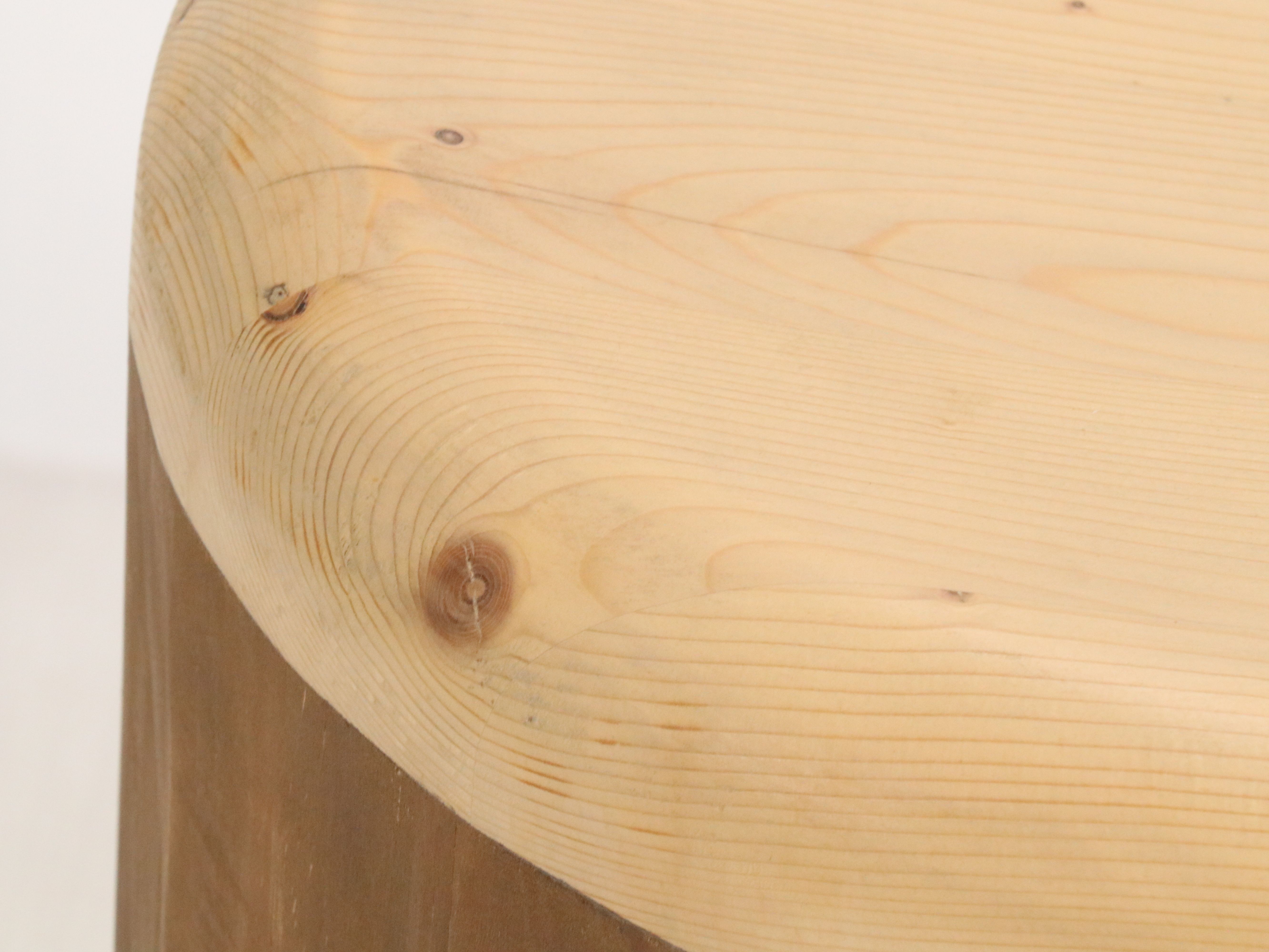 Pair of BoBo Intriguing Objects "Dylan" Natural Wood Stools