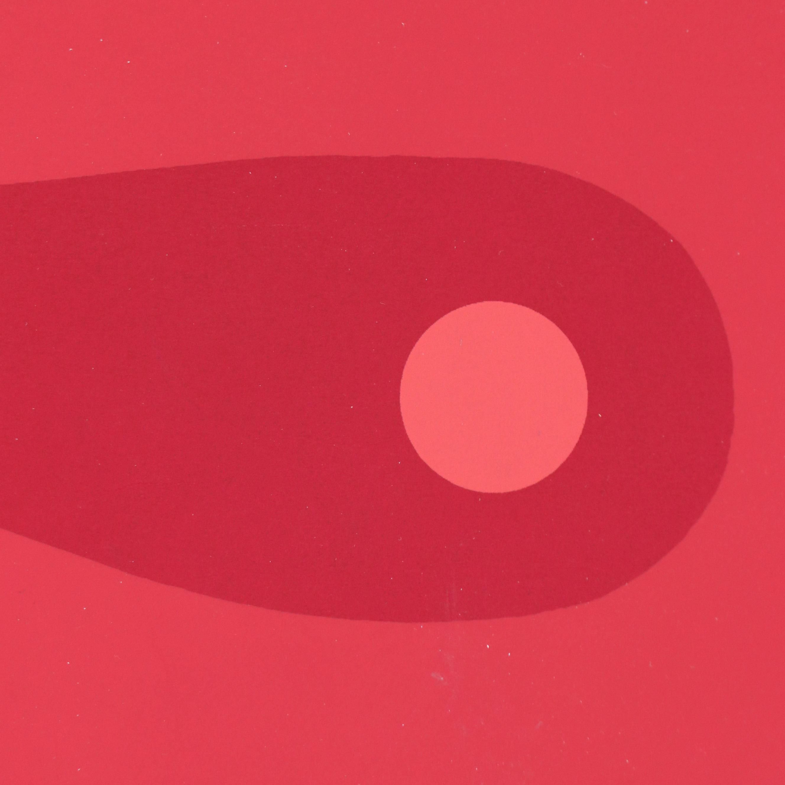 Edgard Pillet Modernist Abstract Serigraphs, 1967