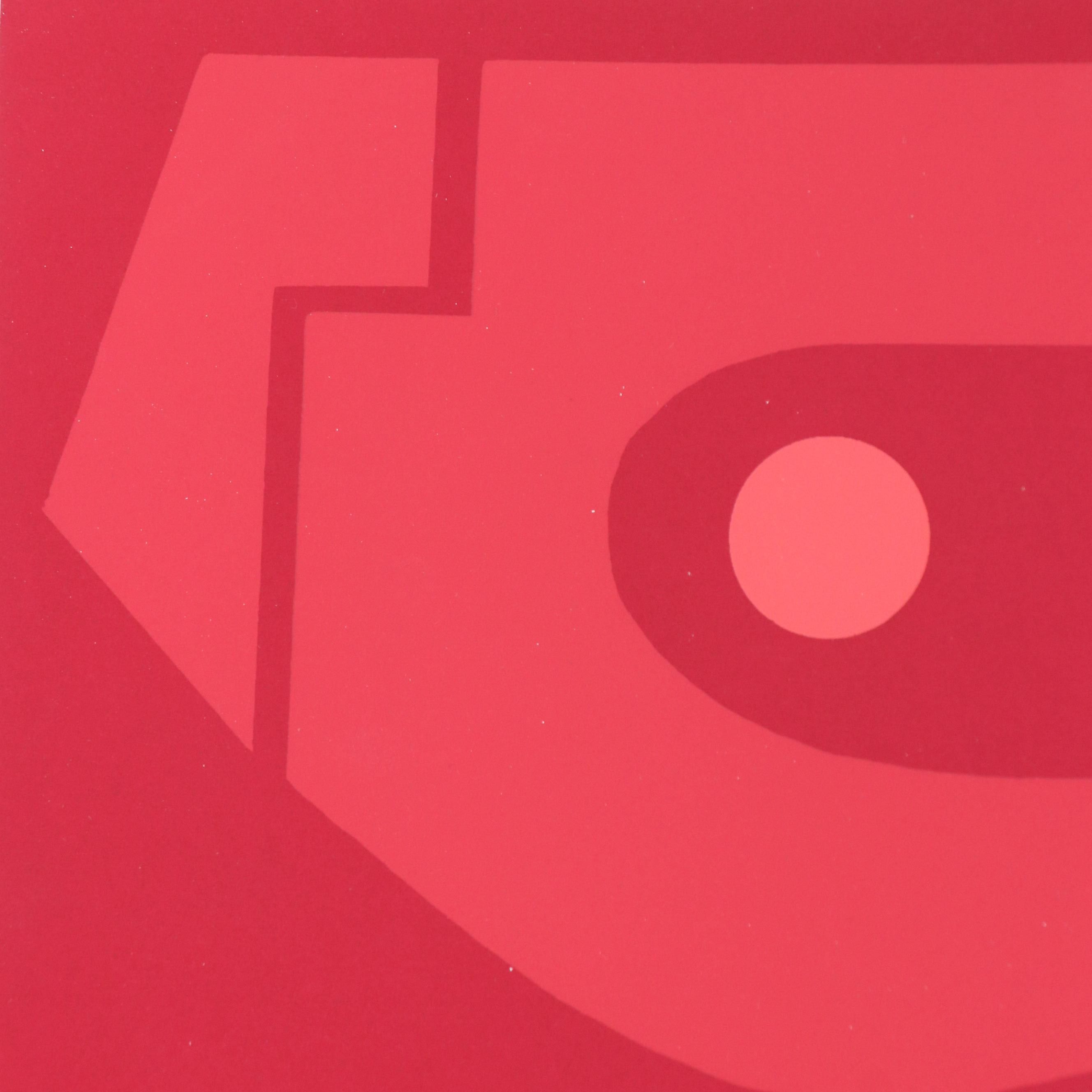 Edgard Pillet Modernist Abstract Serigraphs, 1967