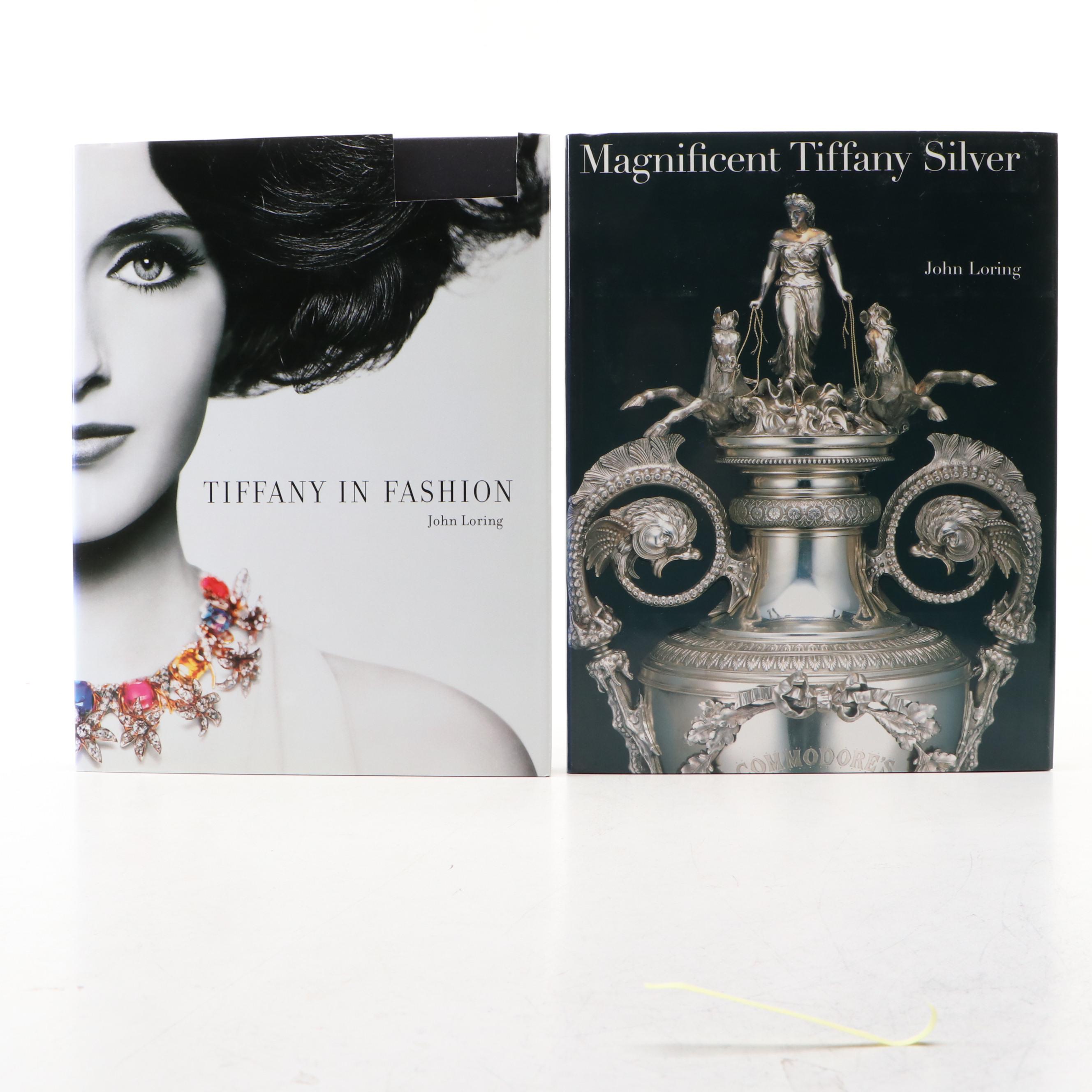 First Edition "Magnificent Tiffany Silver" and "Tiffany in Fashion" by Loring