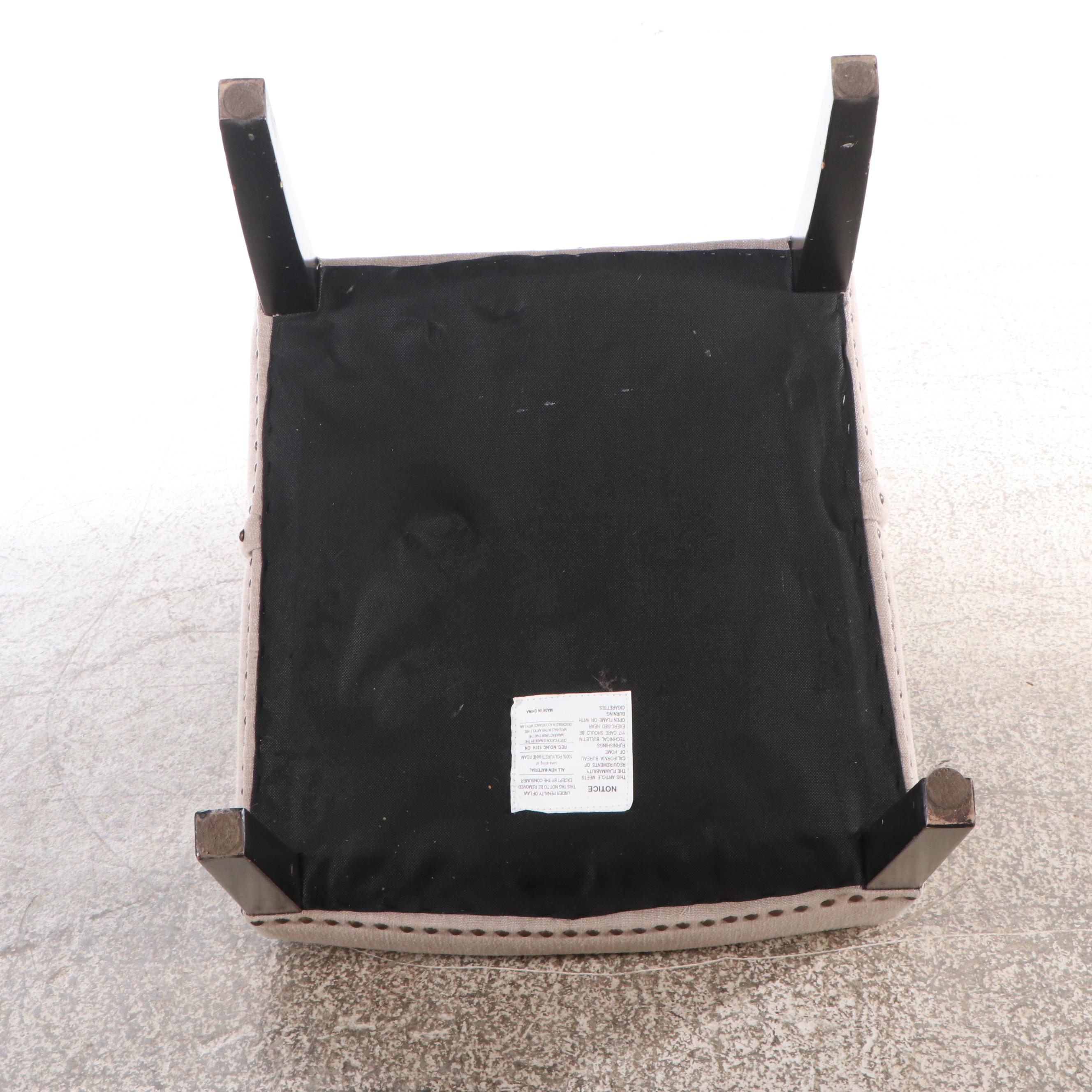 Set of I.O. Metro Hounds-tooth Upholstered Side Chairs and More