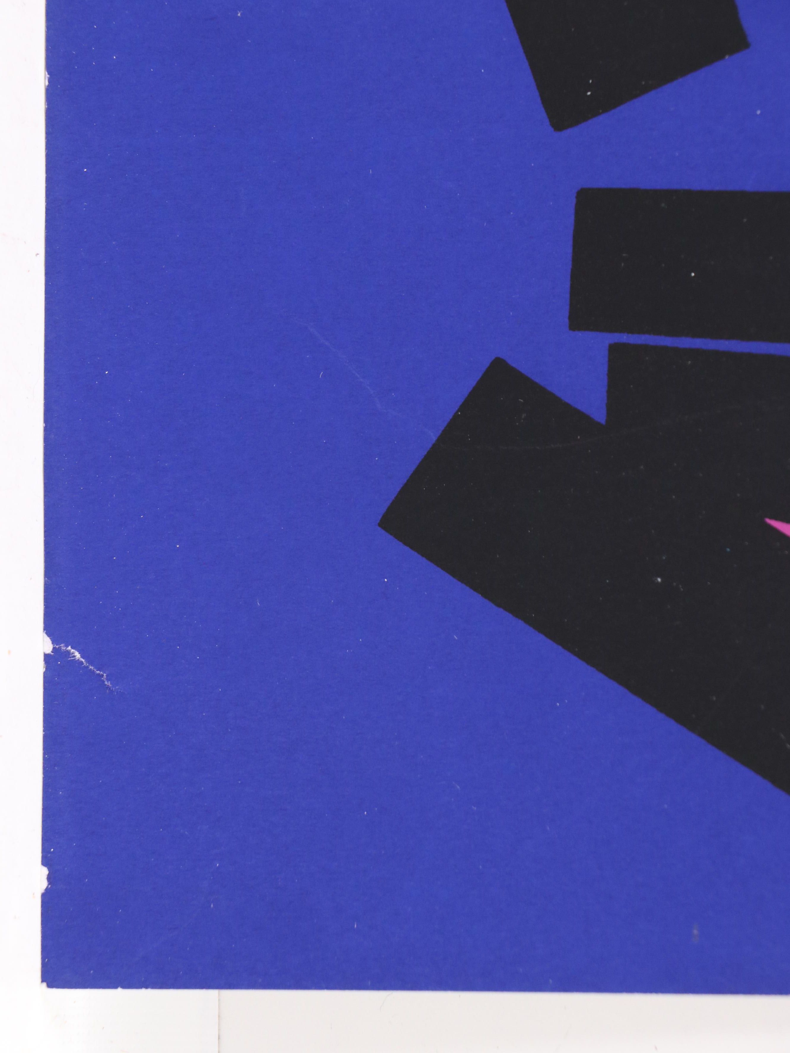 Edgard Pillet Modernist Abstract Serigraphs, 1967